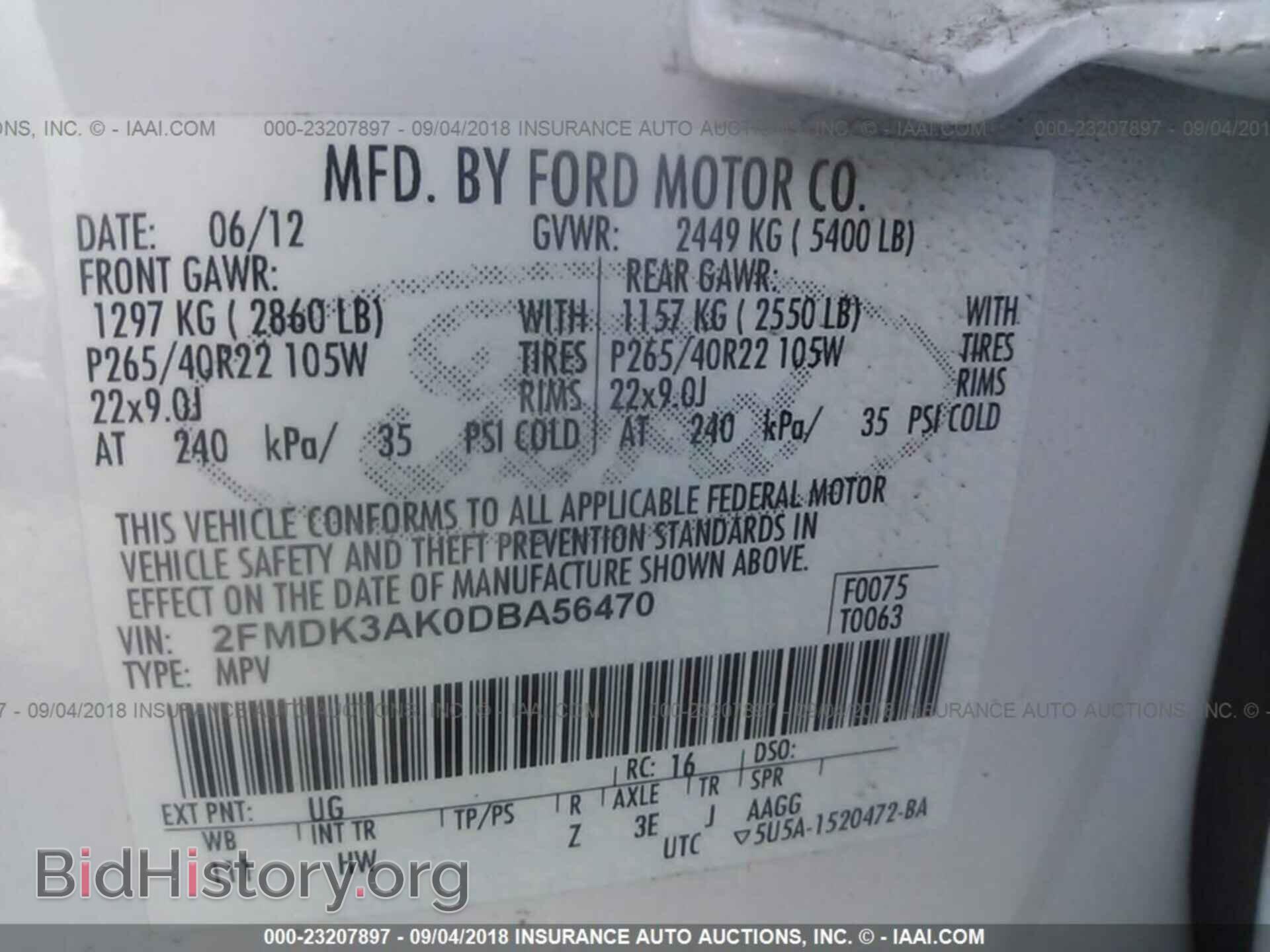 2013 Ford Edge - VIN: 2FMDK3AK0DBA56470 - Фото 9