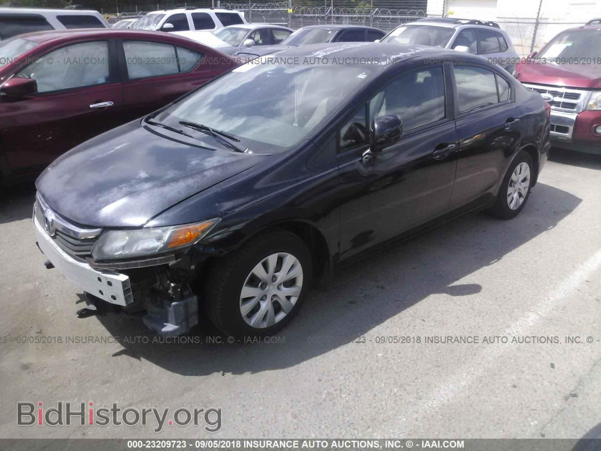 2012 Honda Civic - VIN: 2HGFB2F55CH571021 - Фото 2