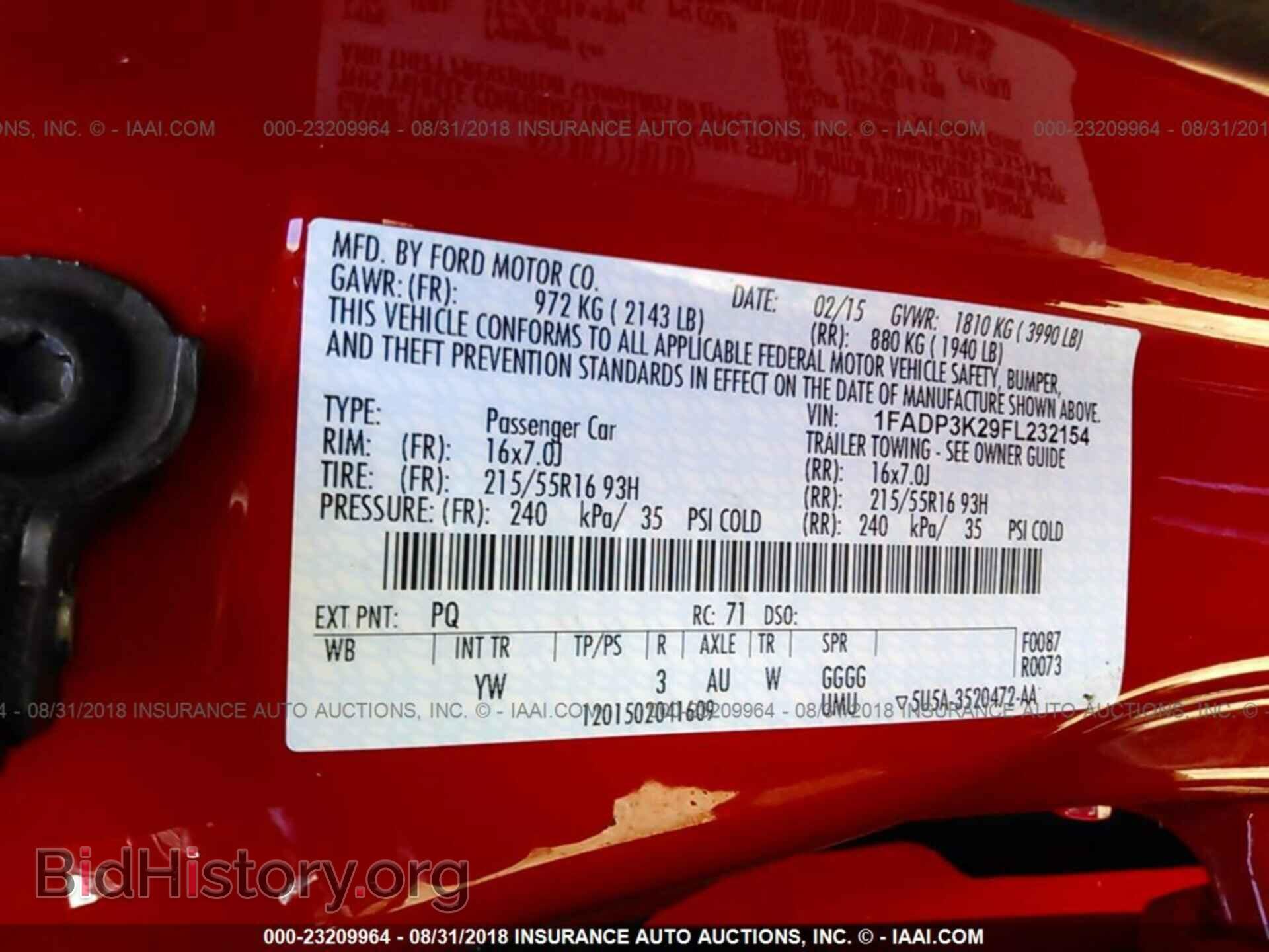 2015 Ford Focus - VIN: 1FADP3K29FL232154 - Photo 9
