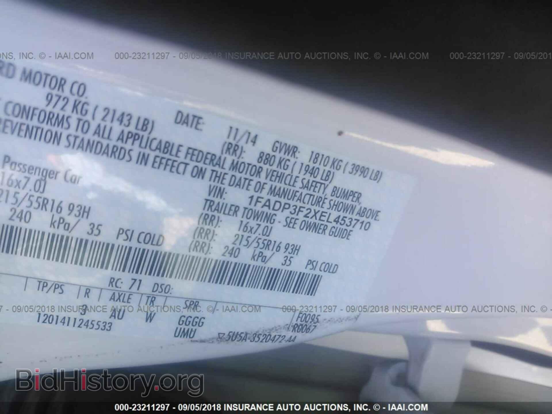 2014 Ford Focus - VIN: 1FADP3F2XEL453710 - Фото 9
