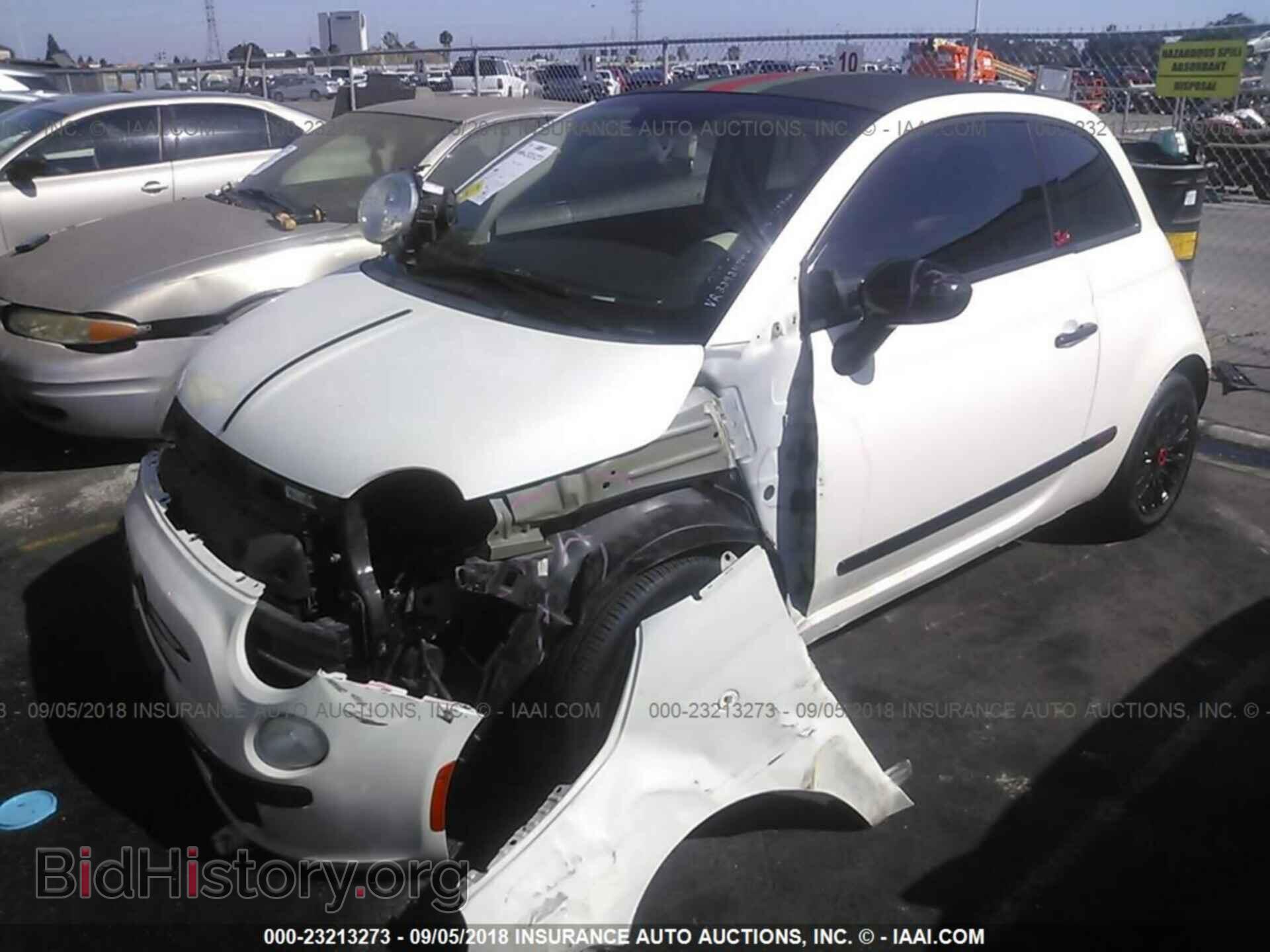2012 Fiat 500 - VIN: 3C3CFFER3CT225238 - Фото 2