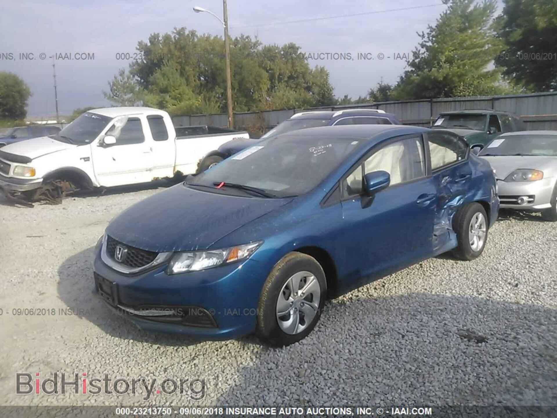 2014 Honda Civic - VIN: 2HGFB2F52EH536763 - Фото 2