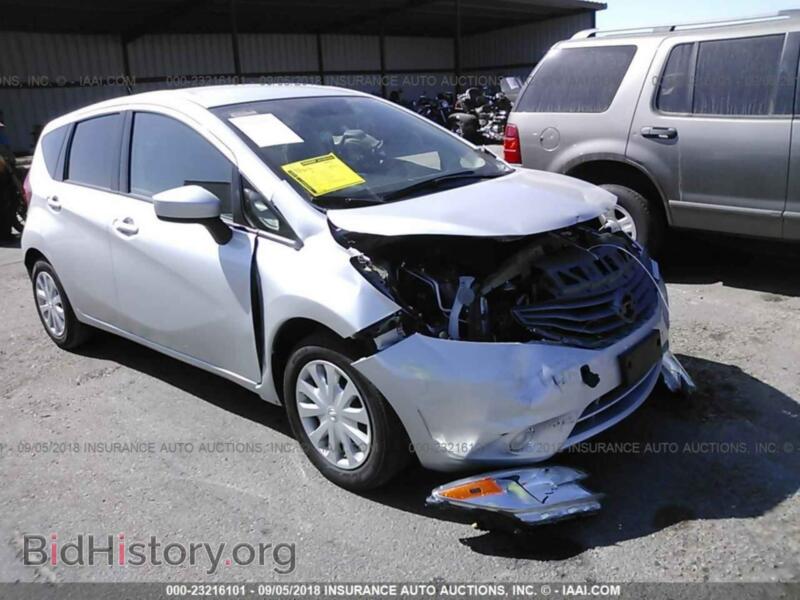 2016 Nissan VERSA NOTE (VIN 3N1CE2CP8GL383477) — фото 1 из 10, IAAI, повреждение: передняя часть