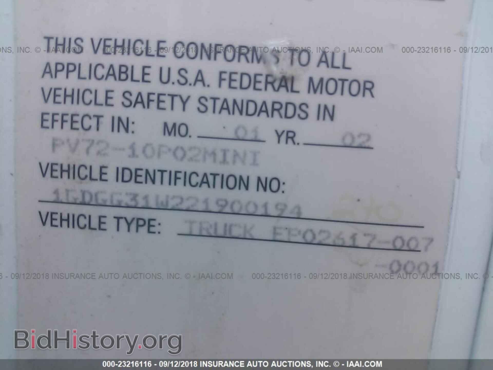 2002 GMC SAVANA - VIN: 1GDGG31W221900194 - Photo 10