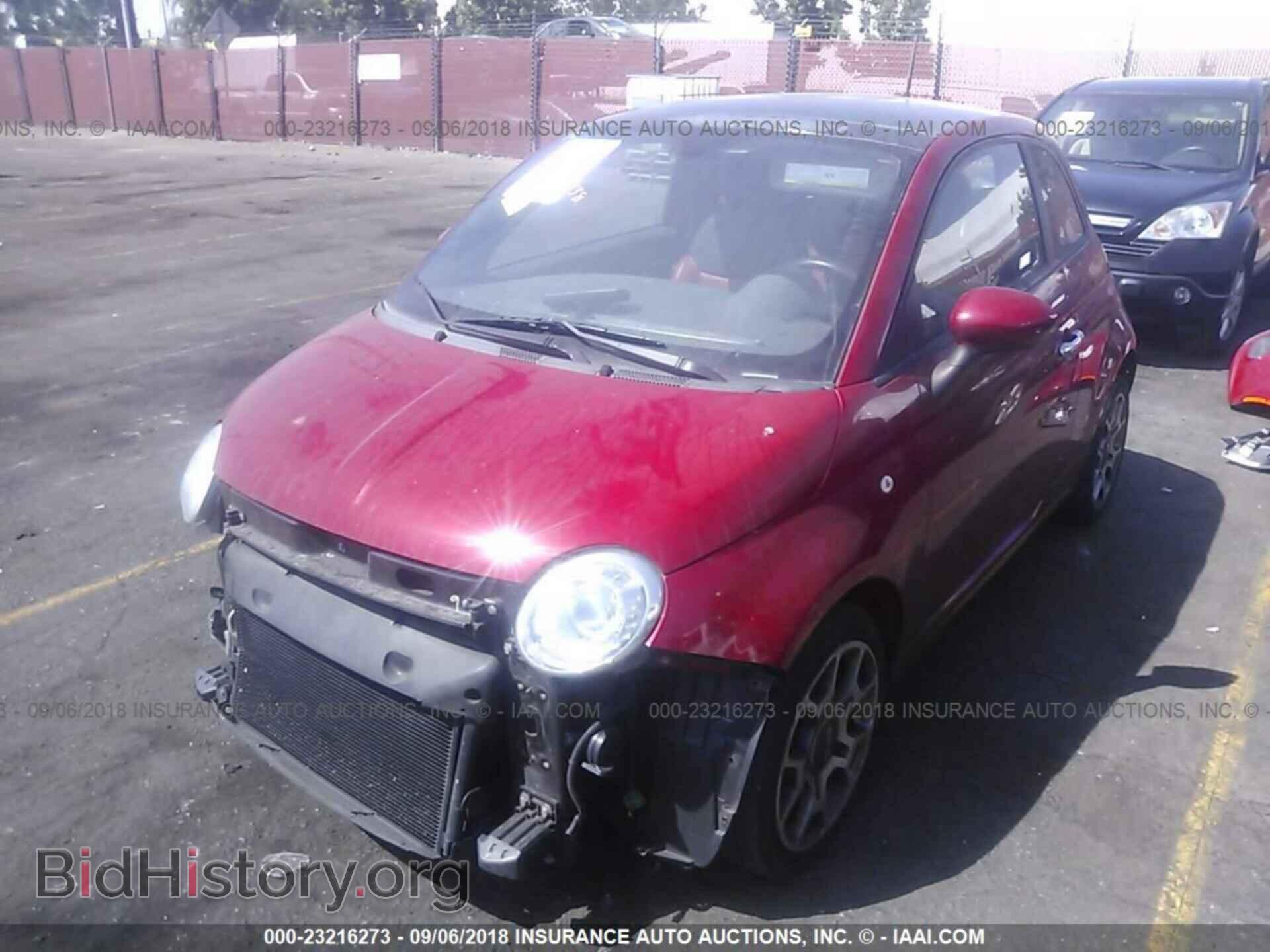 2012 Fiat 500 - VIN: 3C3CFFBR4CT370504 - Фото 2