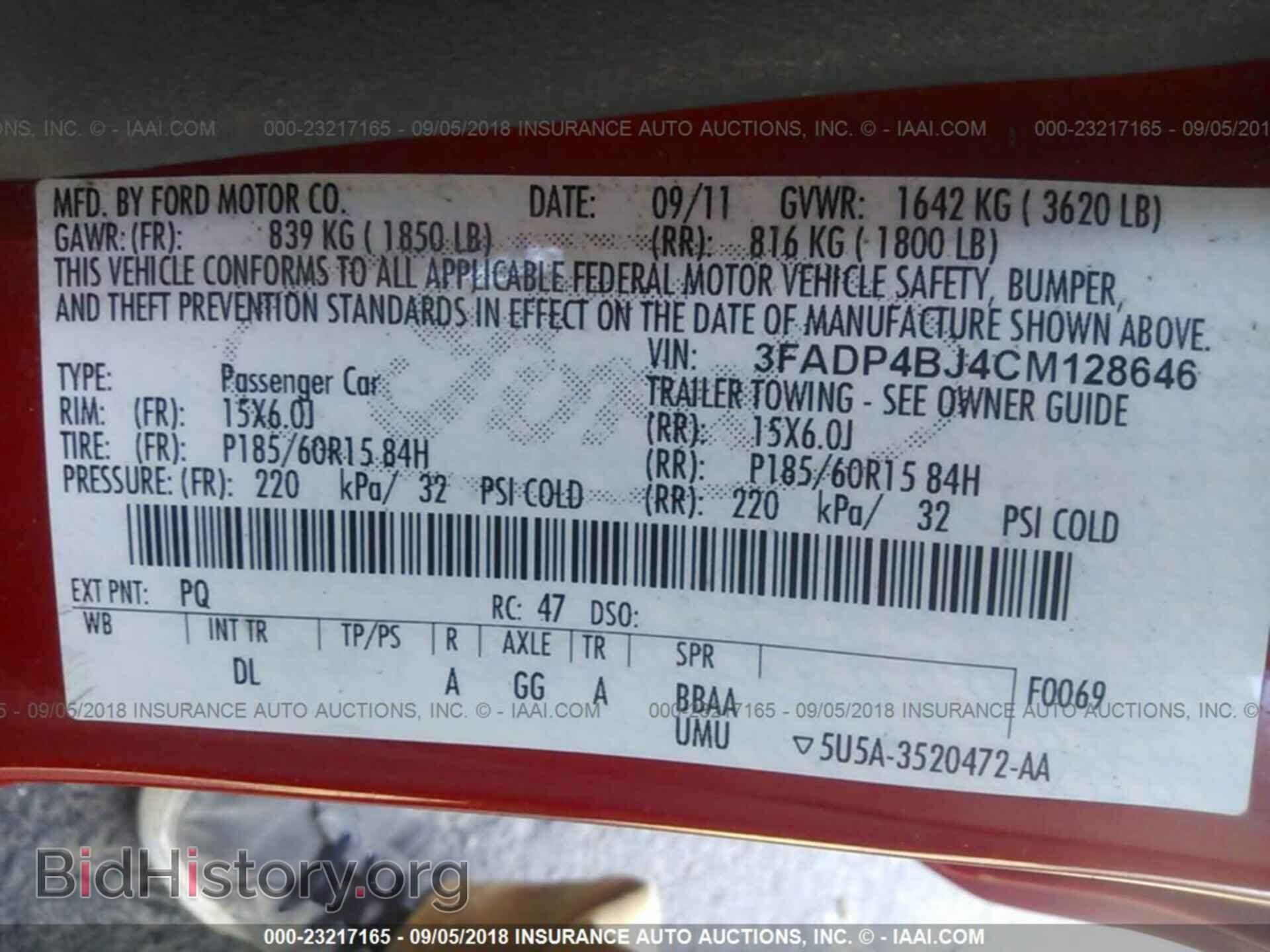 2012 Ford Fiesta - VIN: 3FADP4BJ4CM128646 - Photo 9