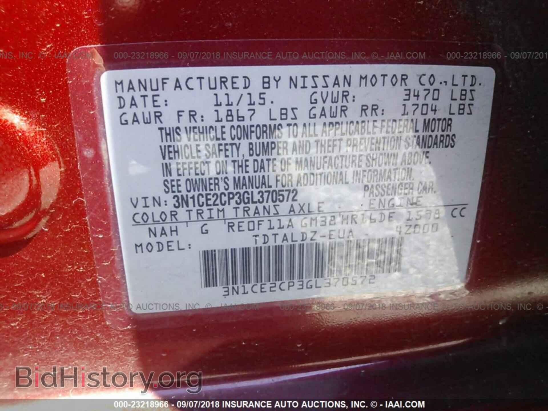 2016 Nissan Versa note - VIN: 3N1CE2CP3GL370572 - Photo 9