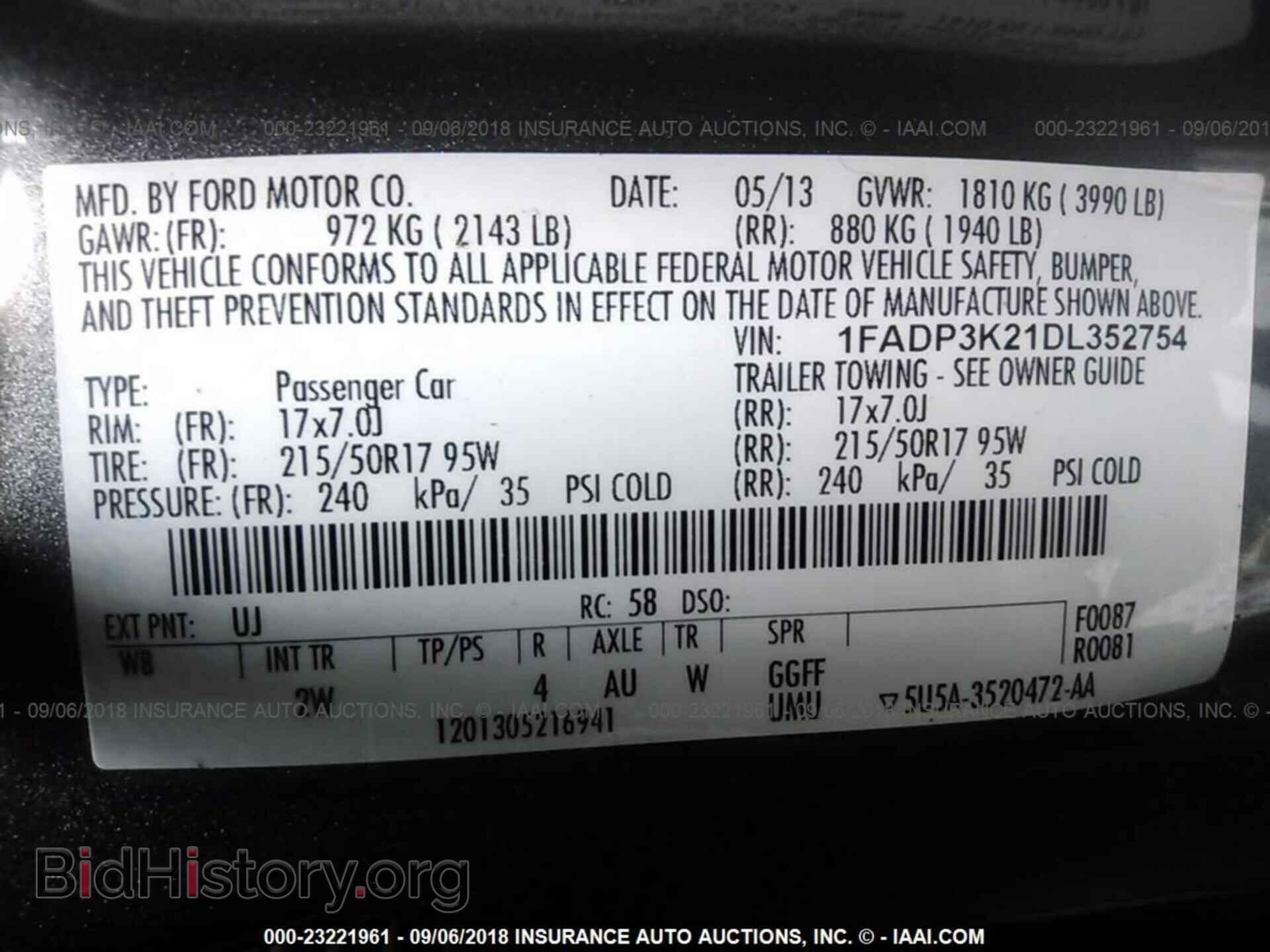 2013 Ford Focus - VIN: 1FADP3K21DL352754 - Photo 9