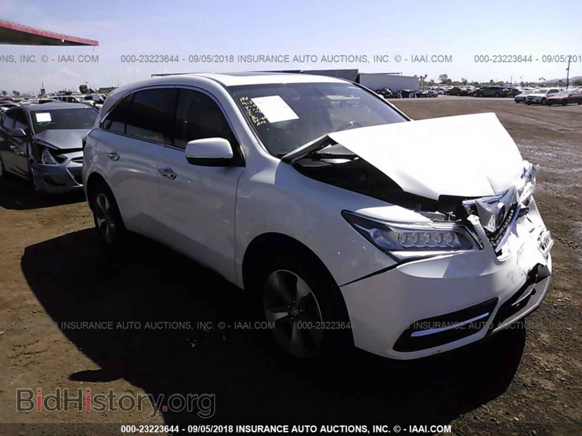 Фотография 5FRYD3H23EB002749 - ACURA MDX 2014