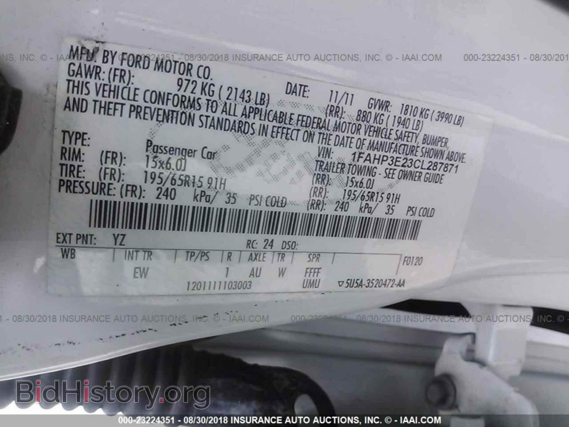 2012 Ford Focus - VIN: 1FAHP3E23CL287871 - Фото 9