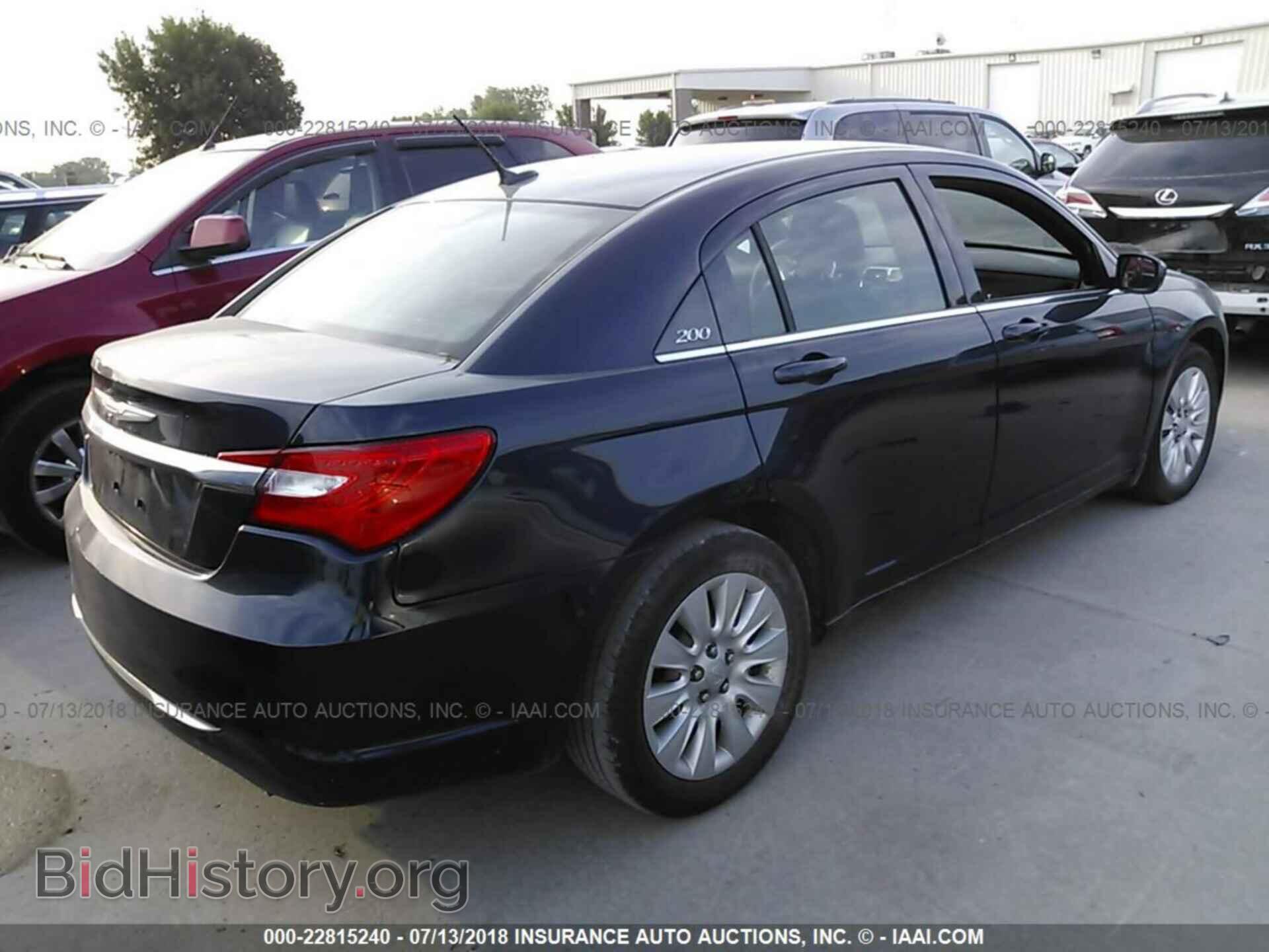 2013 CHRYSLER 200 - VIN: 1C3CCBAGXDN728840 - Фото 4