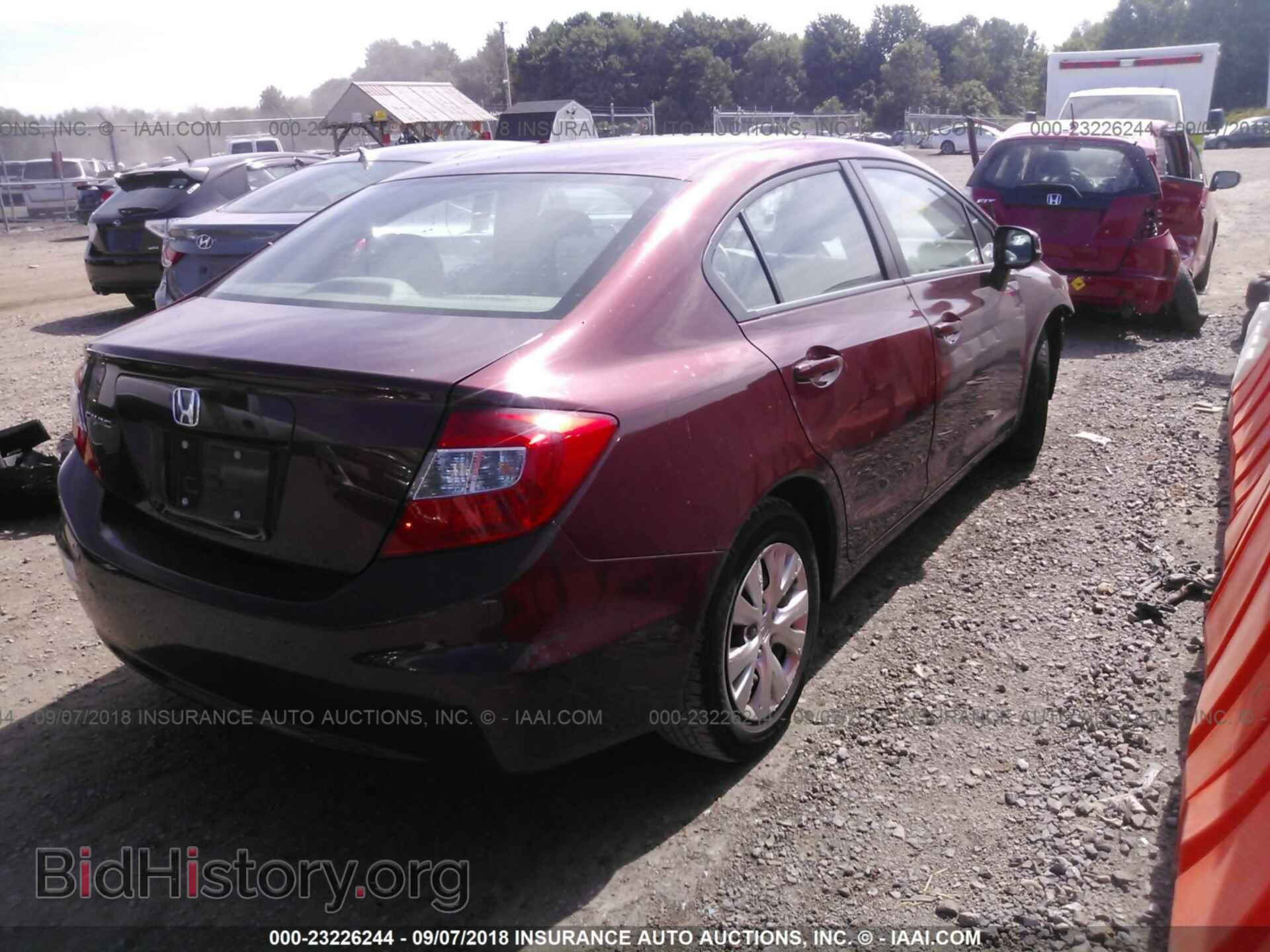 2012 Honda Civic - VIN: 2HGFB2F52CH543595 - Фото 4