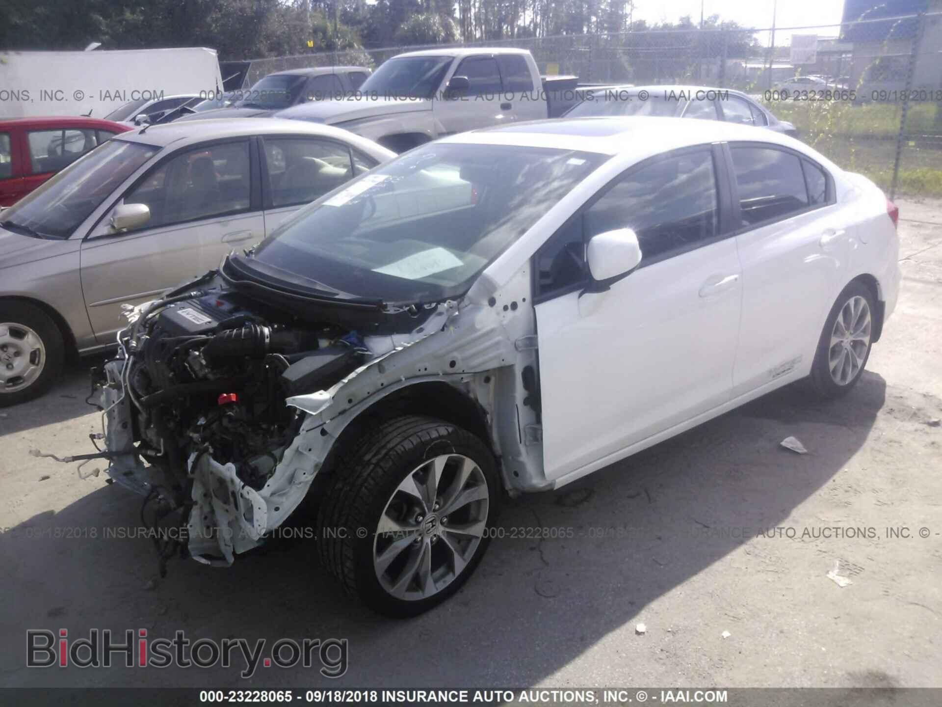 2012 Honda Civic - VIN: 2HGFB6E54CH703663 - Фото 2