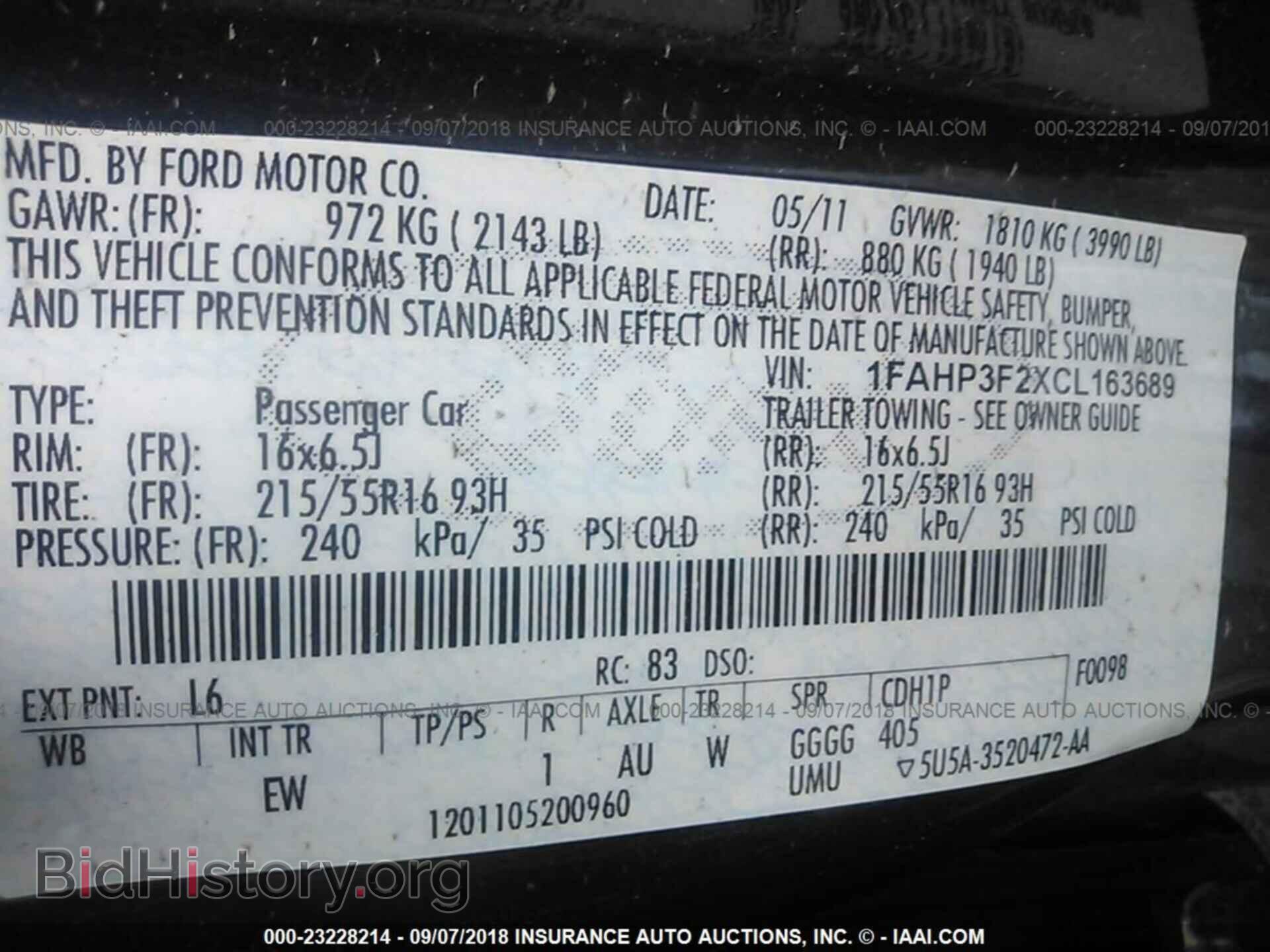 2012 Ford Focus - VIN: 1FAHP3F2XCL163689 - Photo 9