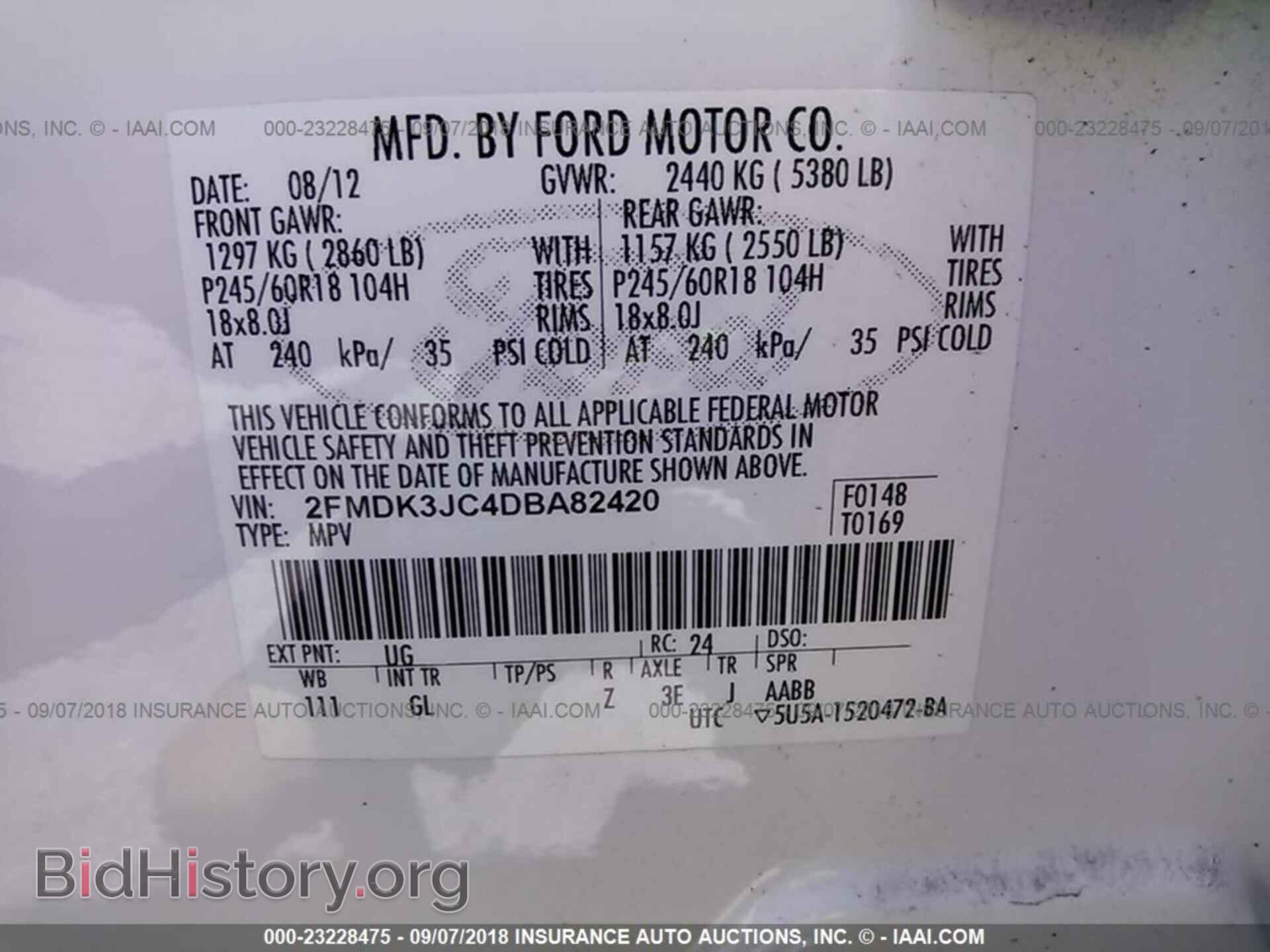2013 Ford Edge - VIN: 2FMDK3JC4DBA82420 - Фото 9