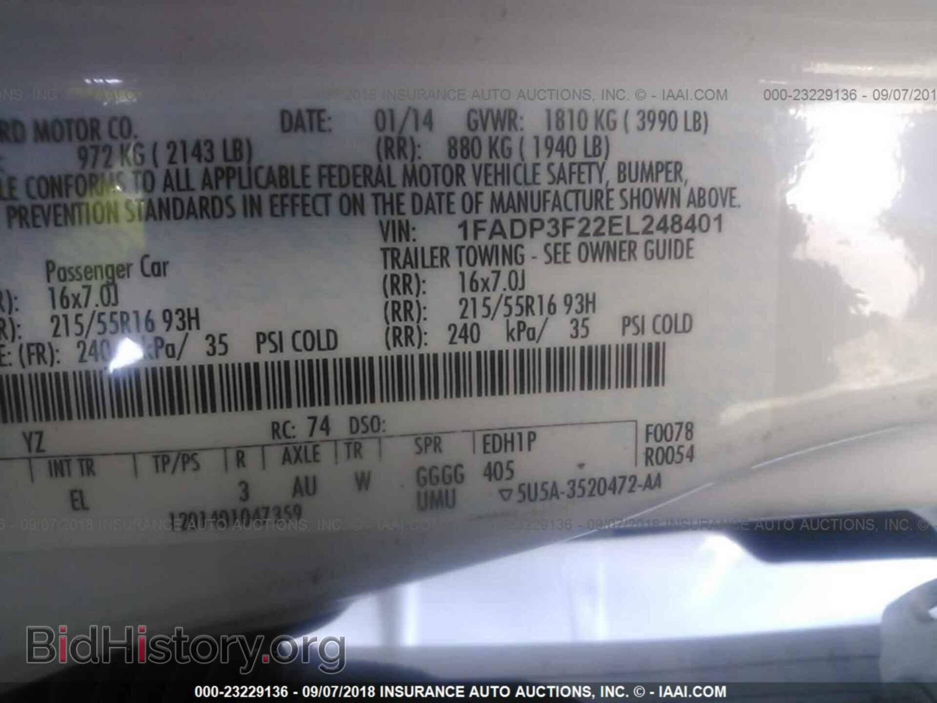 2014 Ford Focus - VIN: 1FADP3F22EL248401 - Фото 9