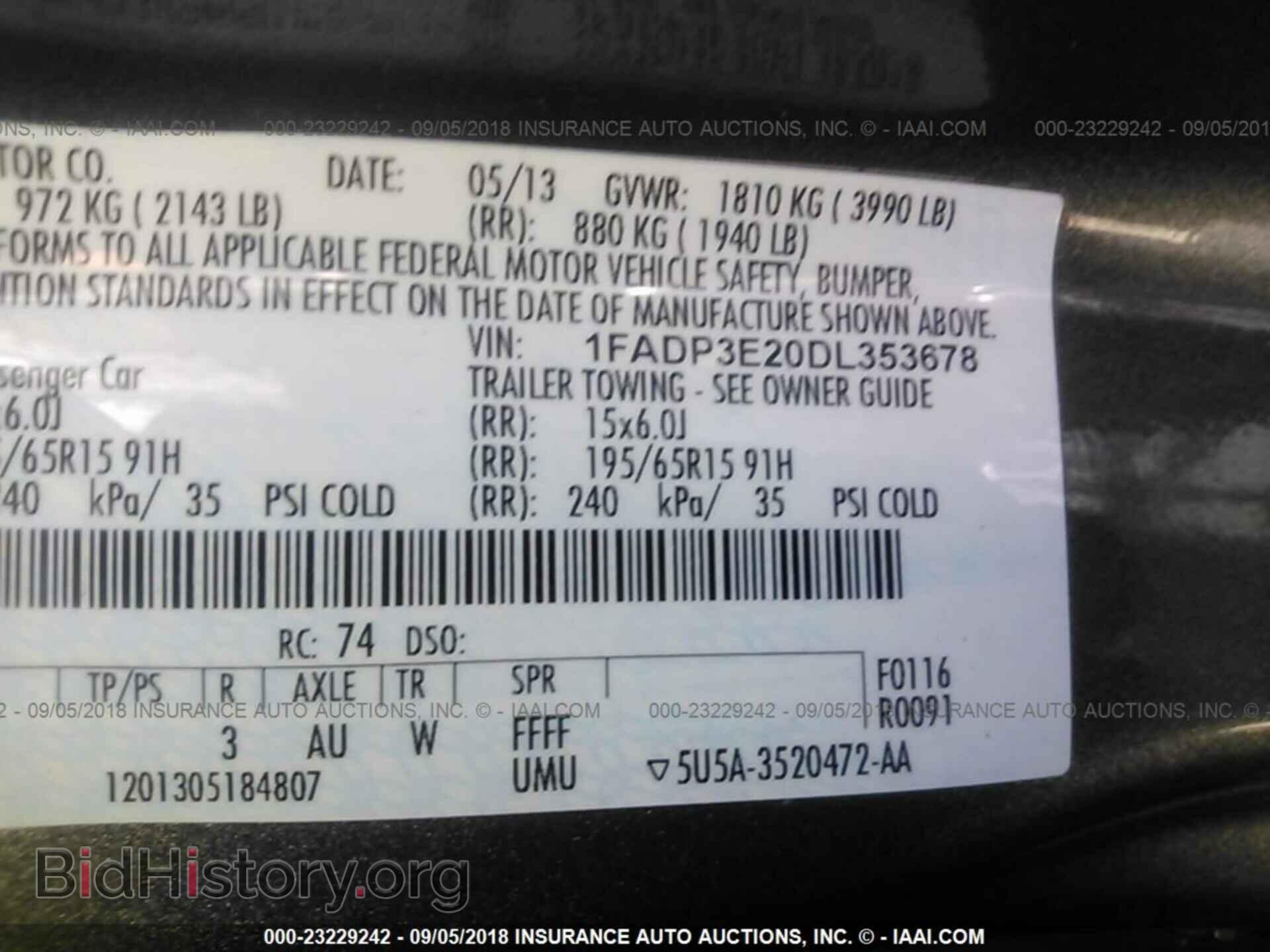 2013 Ford Focus - VIN: 1FADP3E20DL353678 - Фото 9
