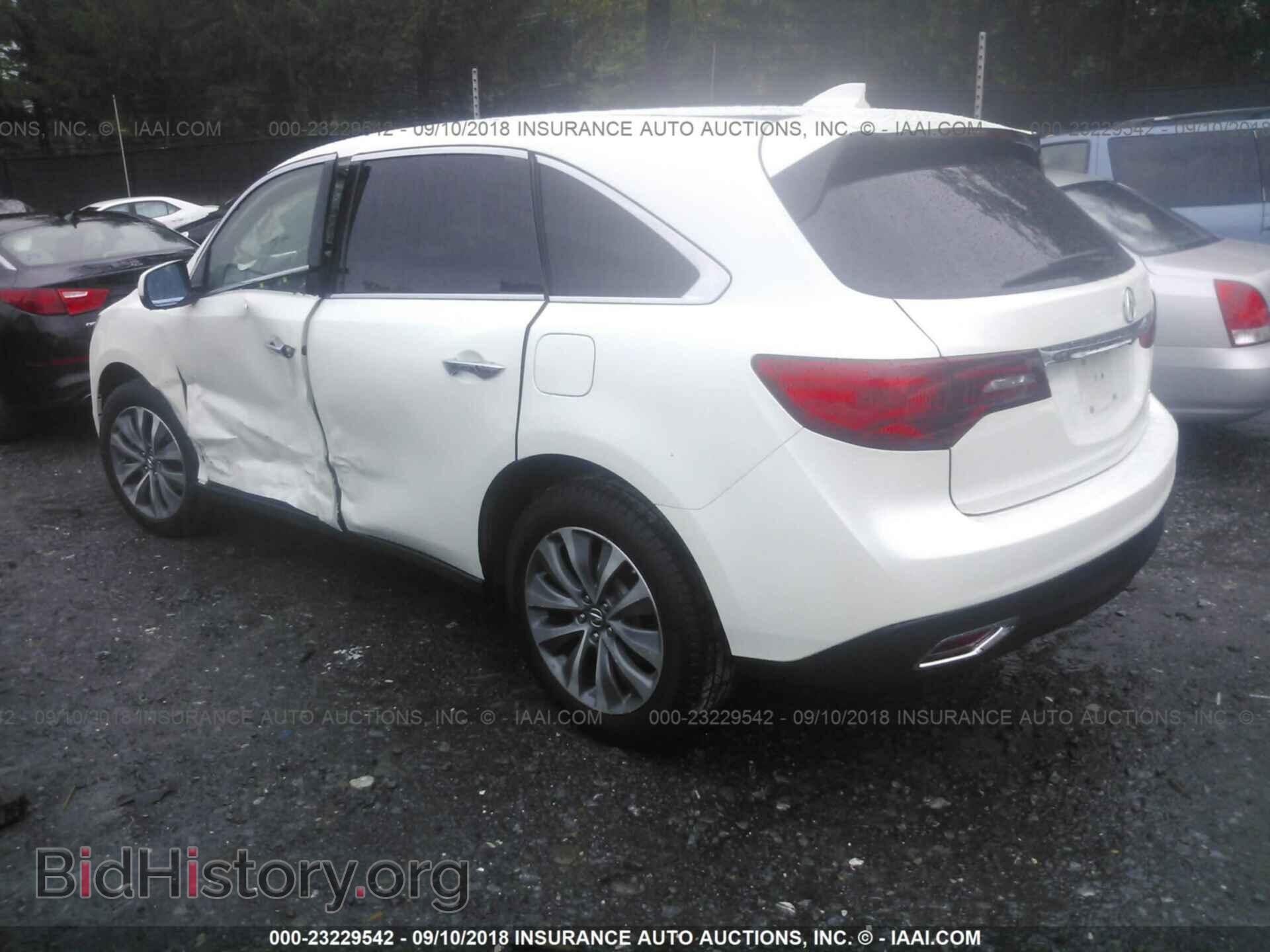 2014 Acura Mdx - VIN: 5FRYD4H4XEB040910 - Фото 3