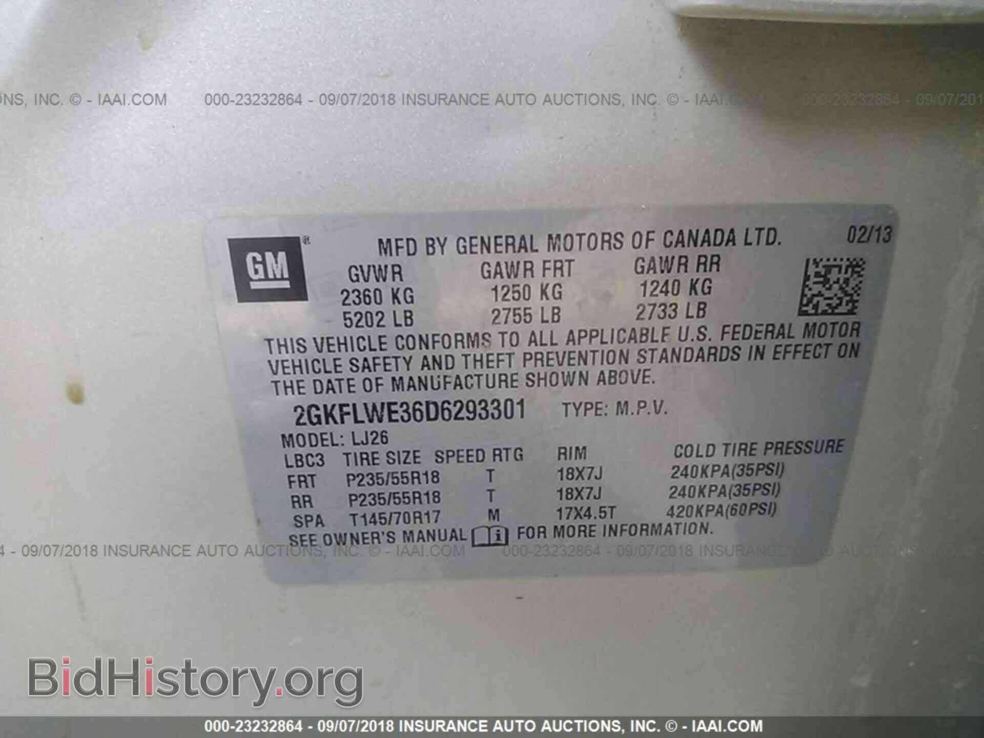 2013 Gmc Terrain - VIN: 2GKFLWE36D6293301 - Photo 9