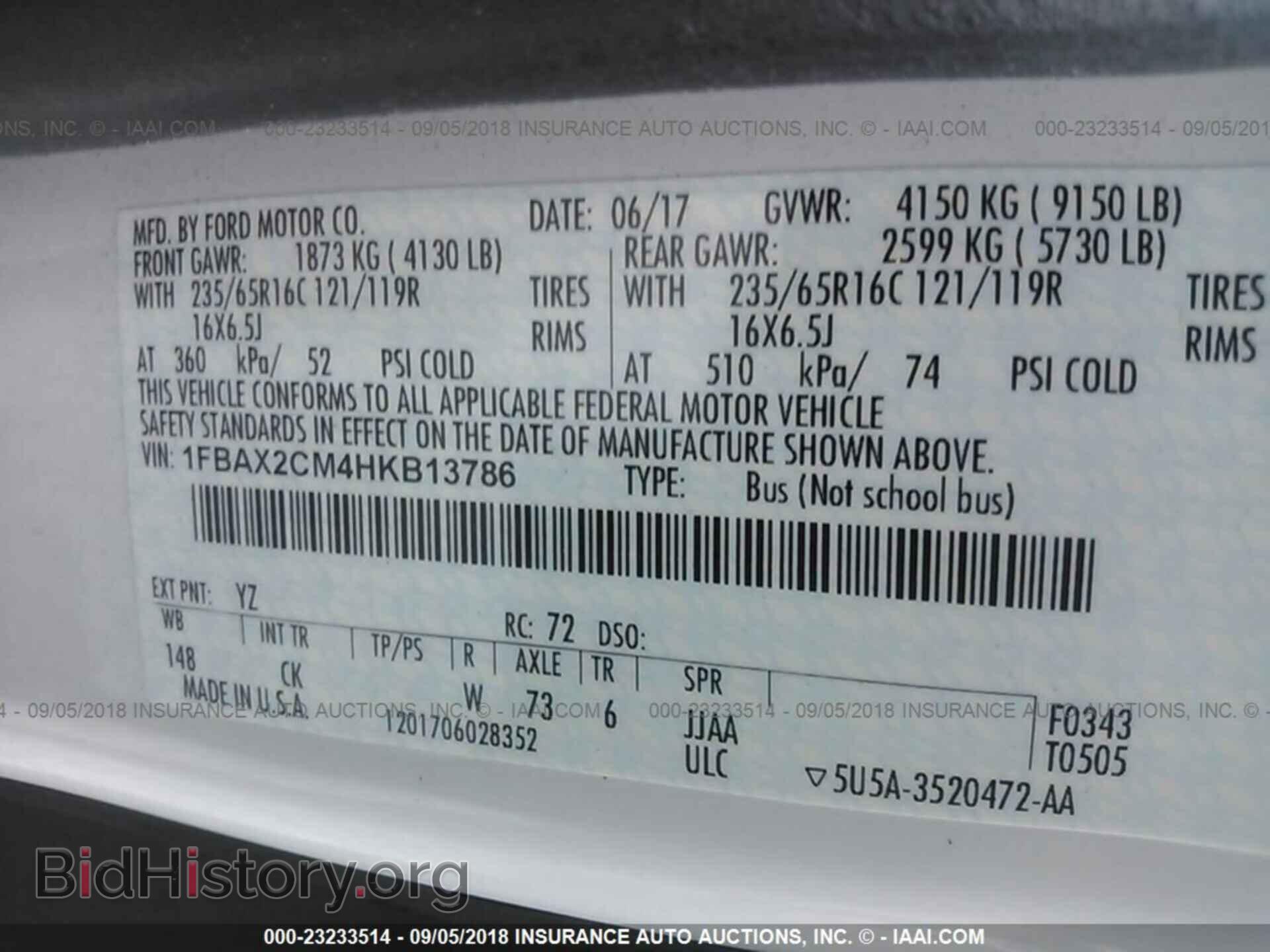 2017 Ford Transit - VIN: 1FBAX2CM4HKB13786 - Photo 9