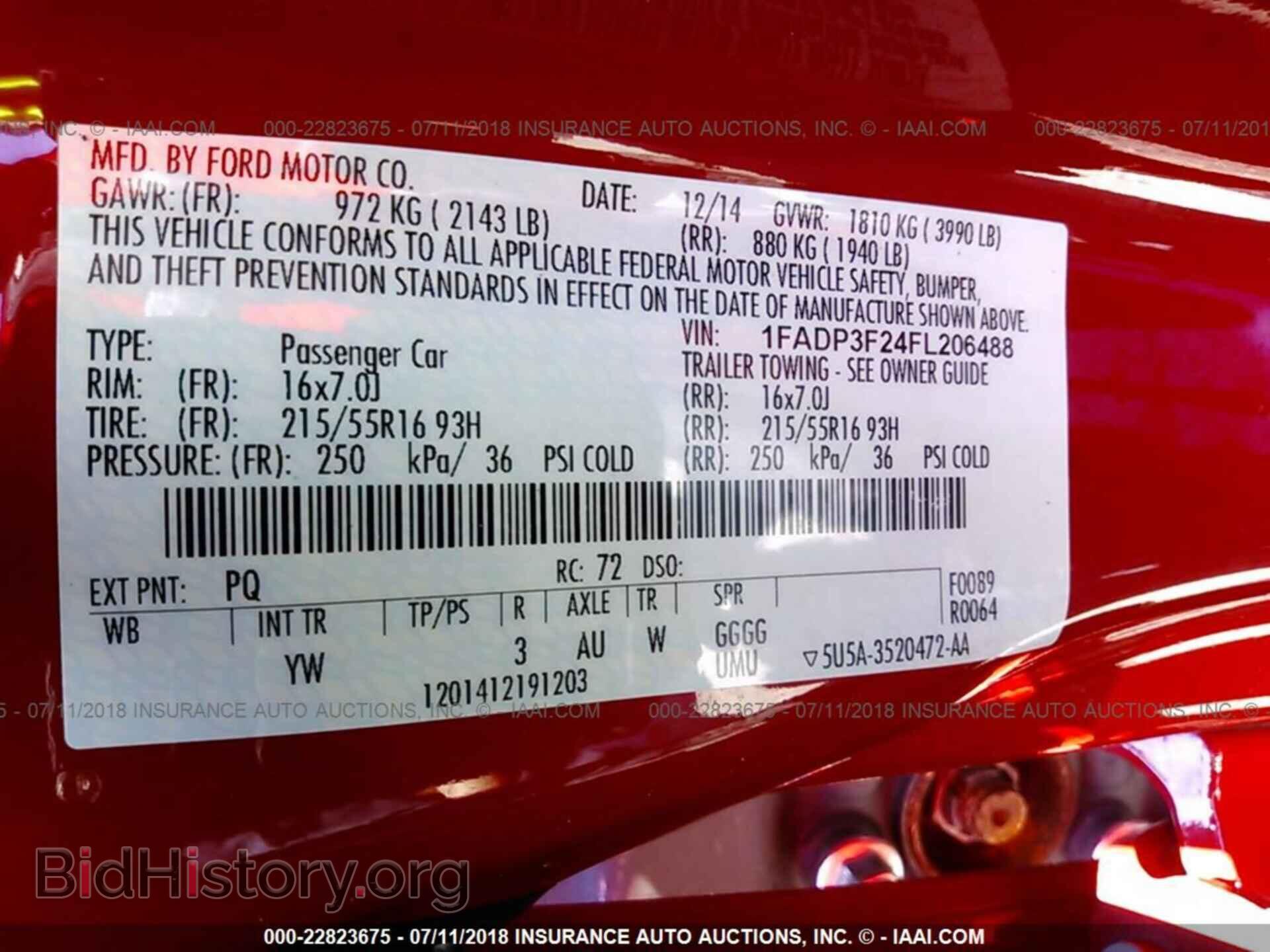 2015 FORD FOCUS - VIN: 1FADP3F24FL206488 - Photo 9