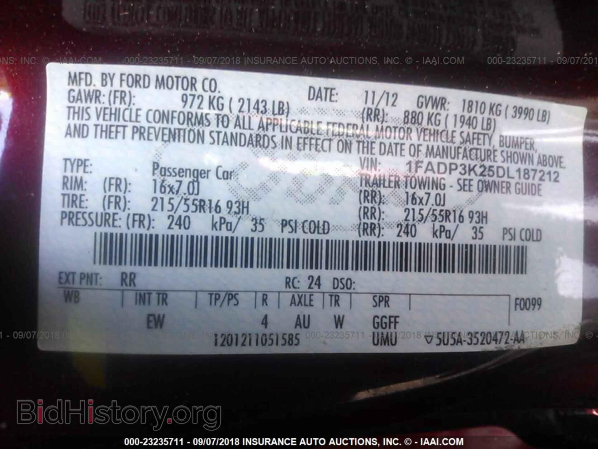2013 Ford Focus - VIN: 1FADP3K25DL187212 - Photo 9