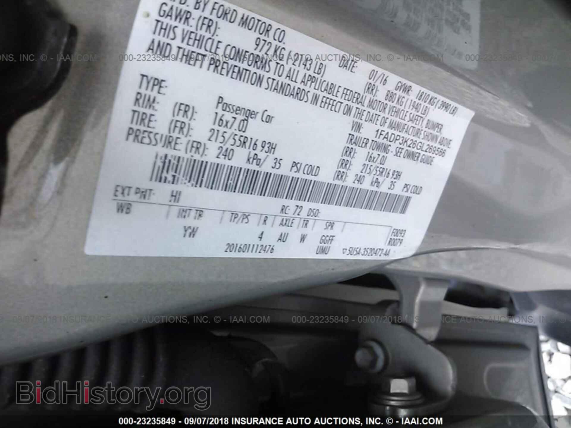 2016 Ford Focus - VIN: 1FADP3K26GL269566 - Photo 9