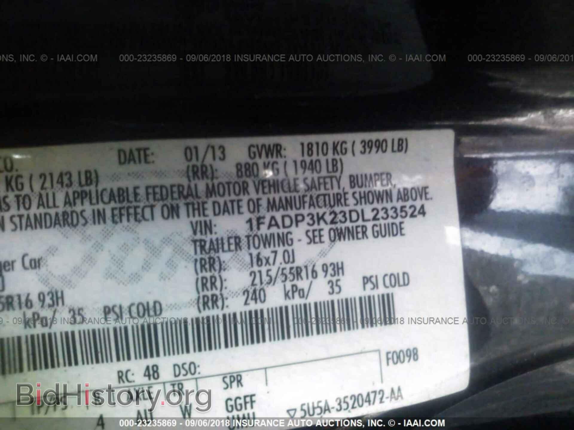 2013 Ford Focus - VIN: 1FADP3K23DL233524 - Фото 9