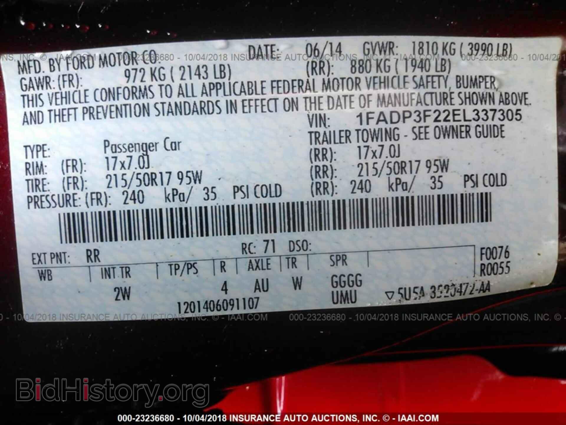 2014 Ford Focus - VIN: 1FADP3F22EL337305 - Photo 9