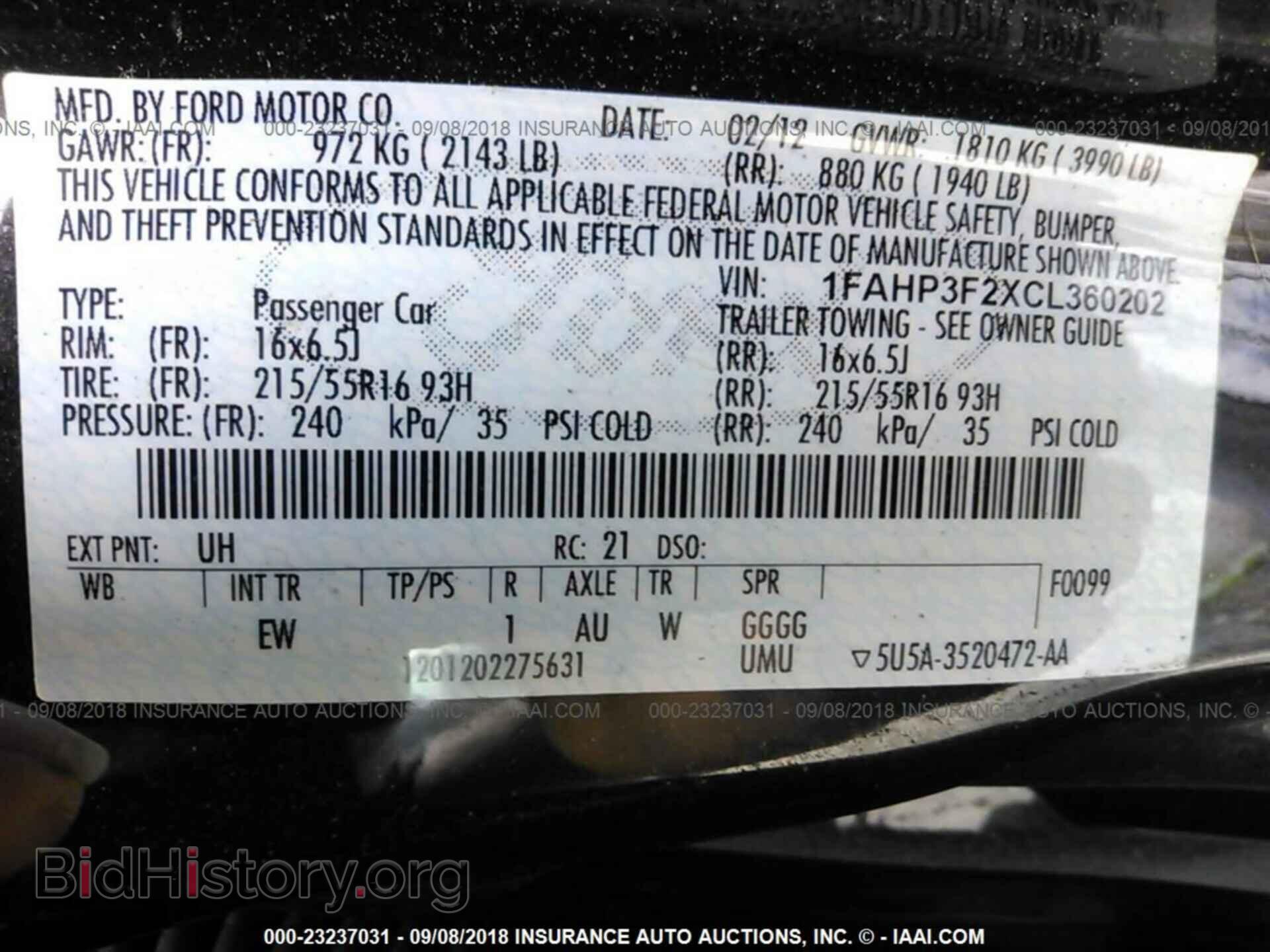 2012 Ford Focus - VIN: 1FAHP3F2XCL360202 - Photo 9