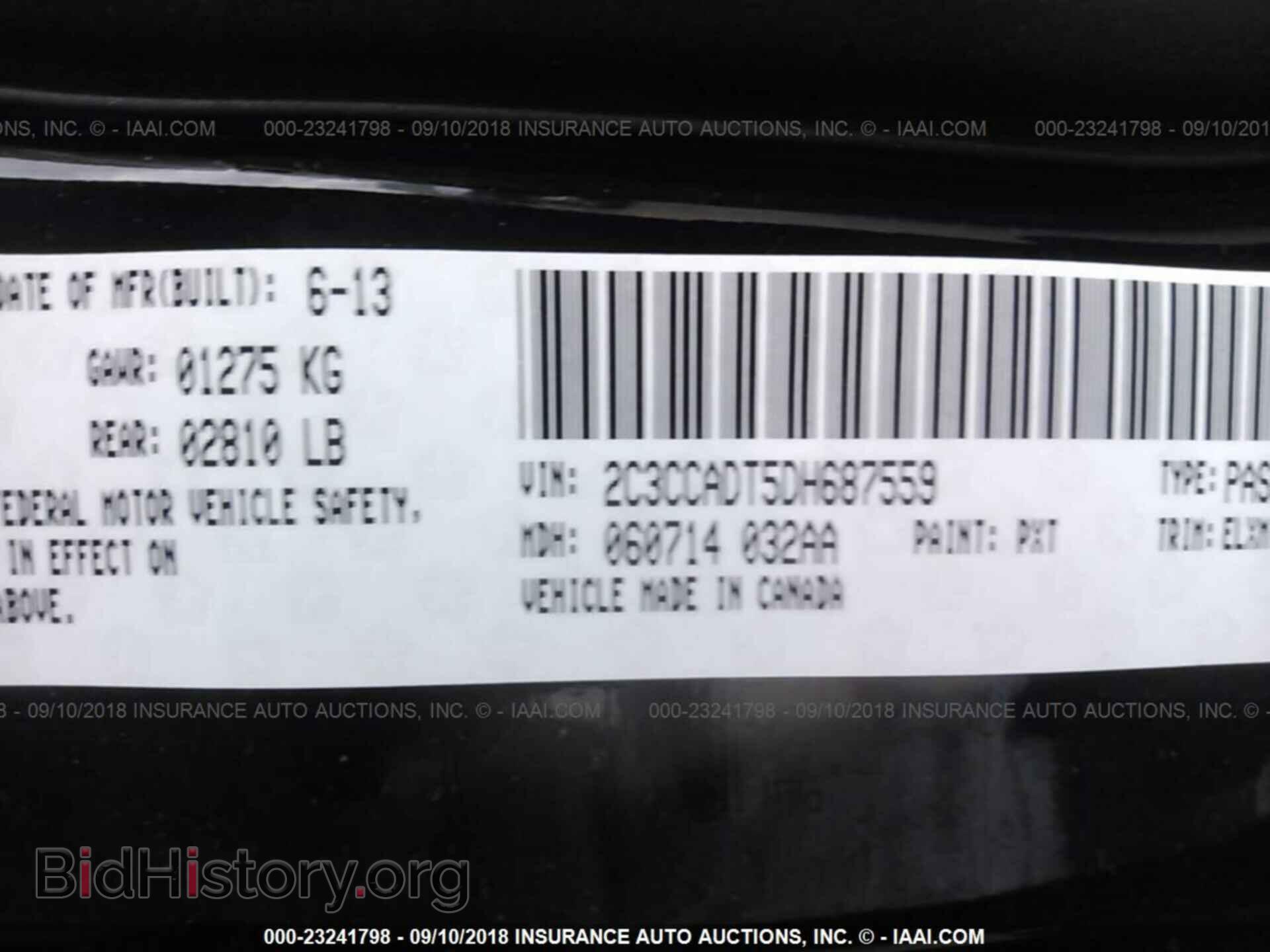 2013 Chrysler 300c - VIN: 2C3CCADT5DH687559 - Фото 9