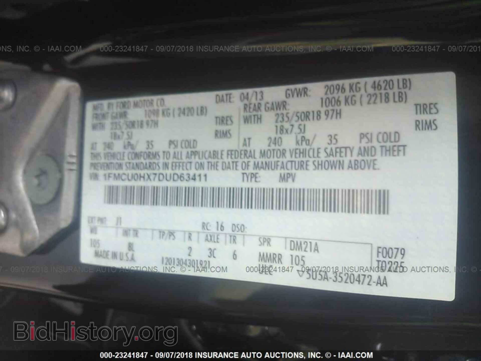 2013 Ford Escape - VIN: 1FMCU0HX7DUD63411 - Photo 9