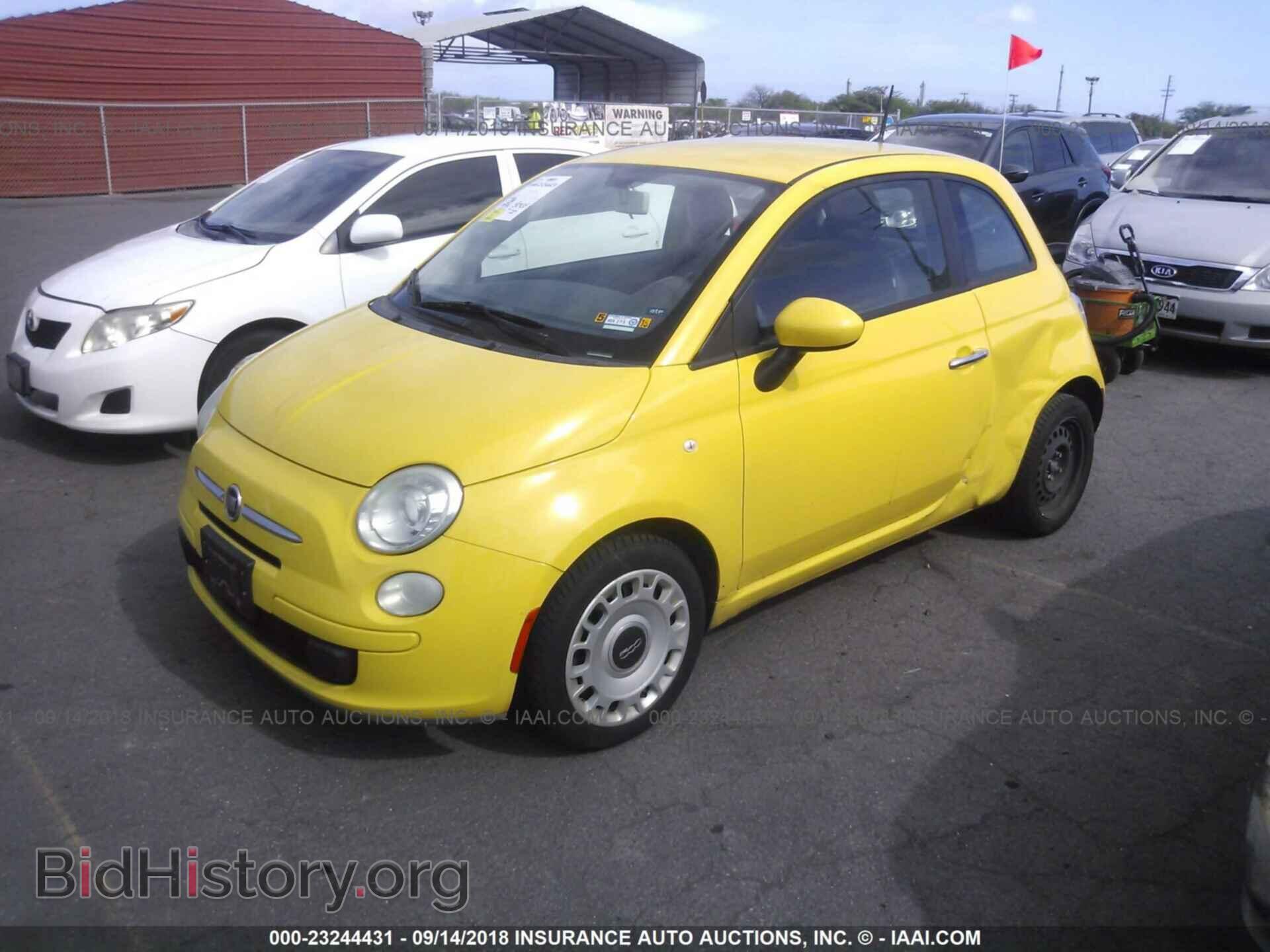 2012 Fiat 500 - VIN: 3C3CFFAR0CT130352 - Фото 2
