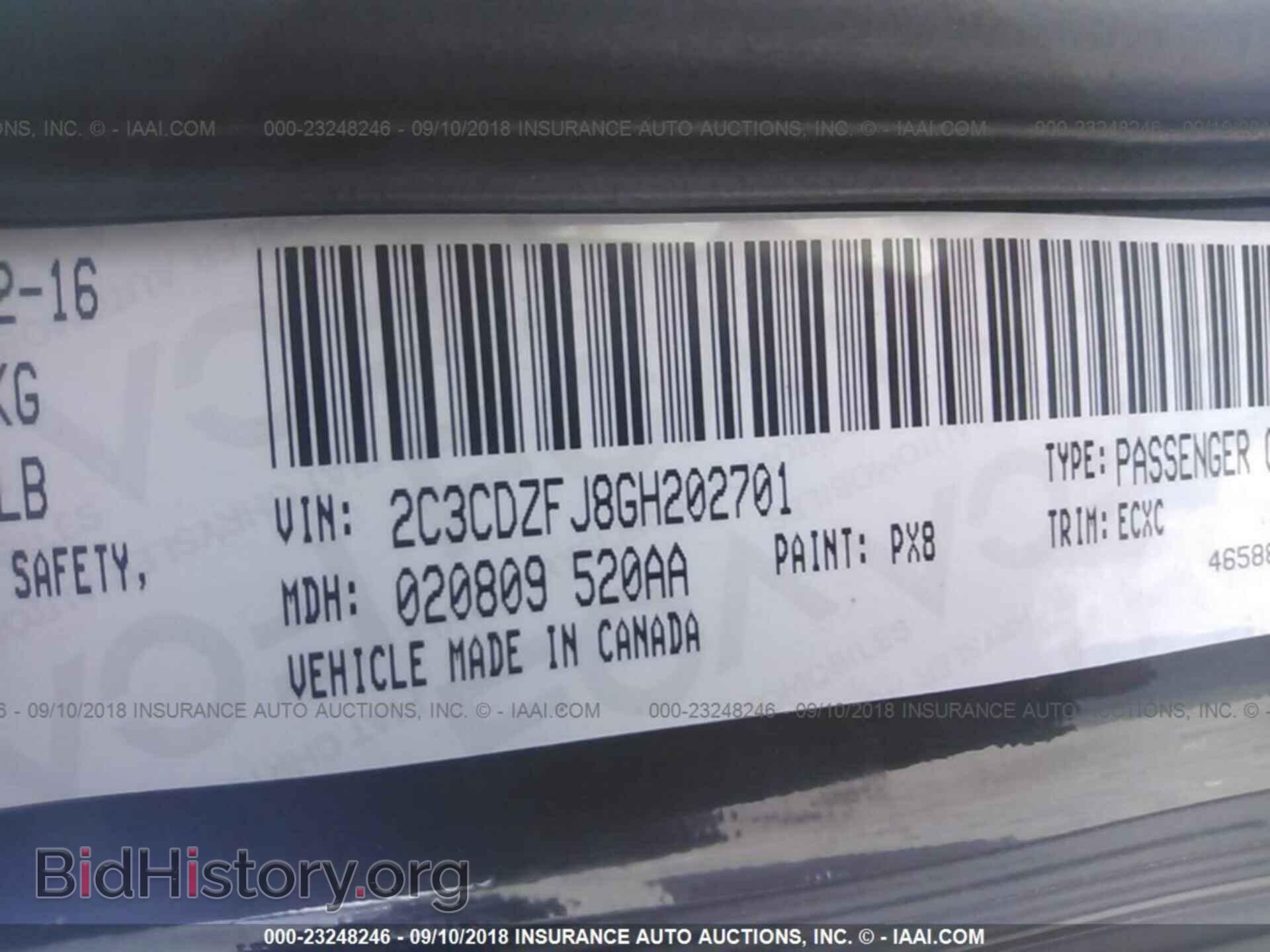 2016 Dodge Challenger - VIN: 2C3CDZFJ8GH202701 - Фото 9