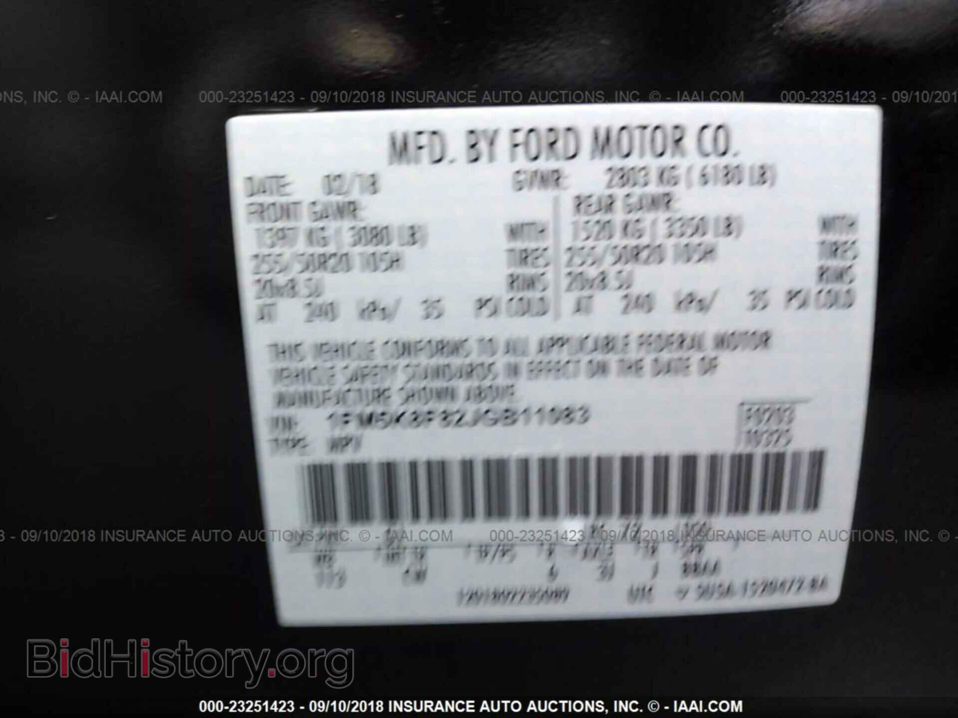 2018 Ford Explorer - VIN: 1FM5K8F82JGB11083 - Photo 9
