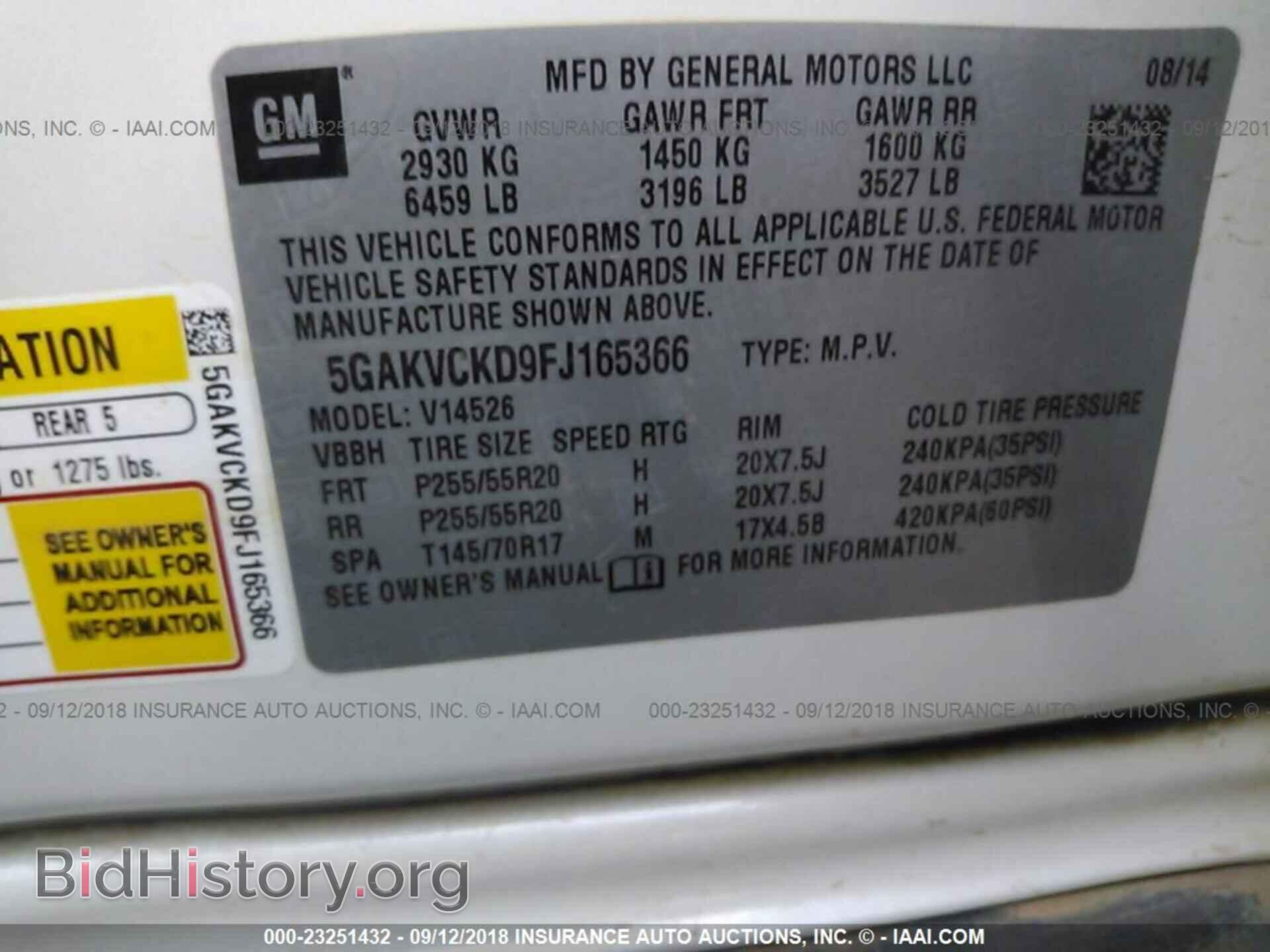 2015 Buick Enclave - VIN: 5GAKVCKD9FJ165366 - Photo 9