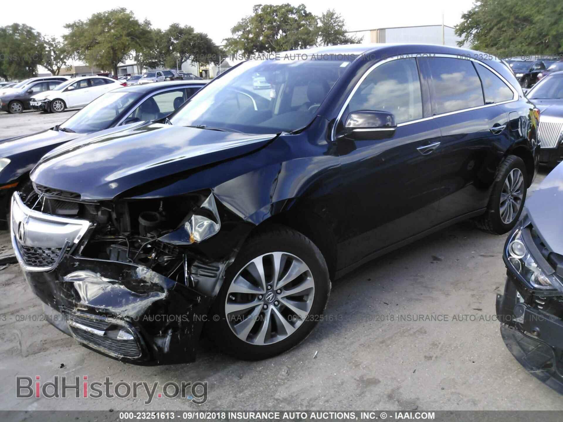 2015 Acura Mdx - VIN: 5FRYD4H42FB025576 - Фото 2
