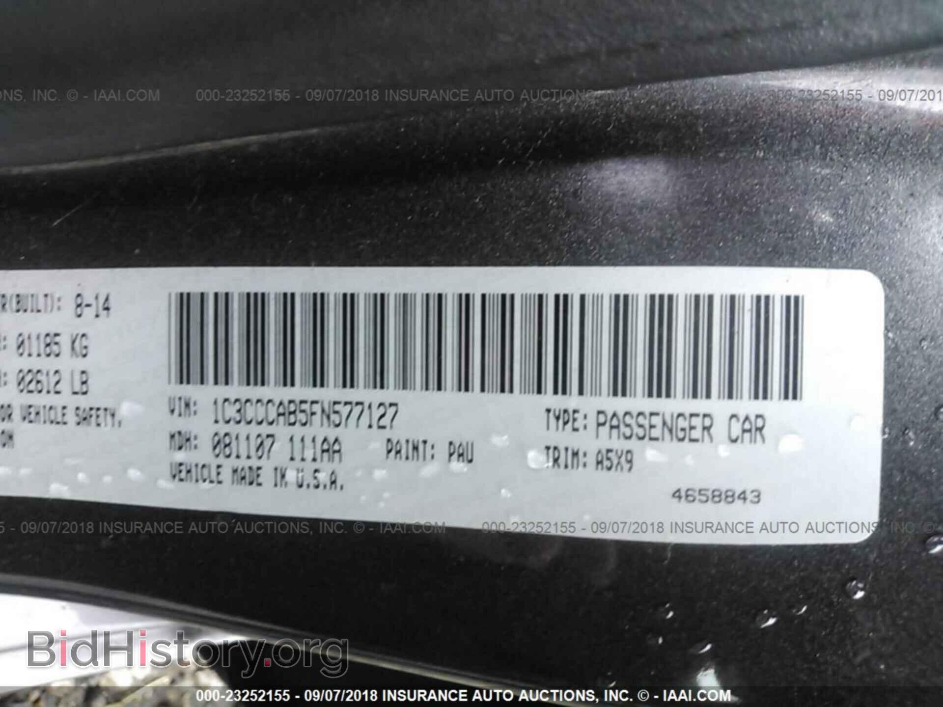 2015 Chrysler 200 - VIN: 1C3CCCAB5FN577127 - Photo 9