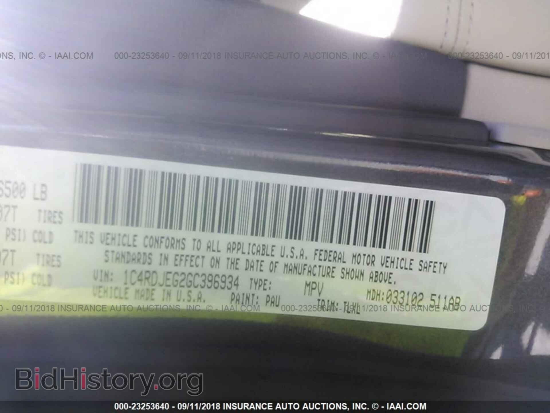 2016 Dodge Durango - VIN: 1C4RDJEG2GC396934 - Фото 9