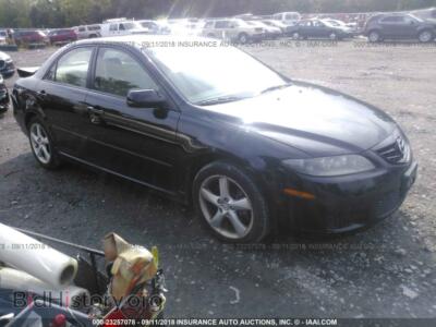 2008 Mazda 6 I, black — VIN 1YVHP80C585M35533, IAAI