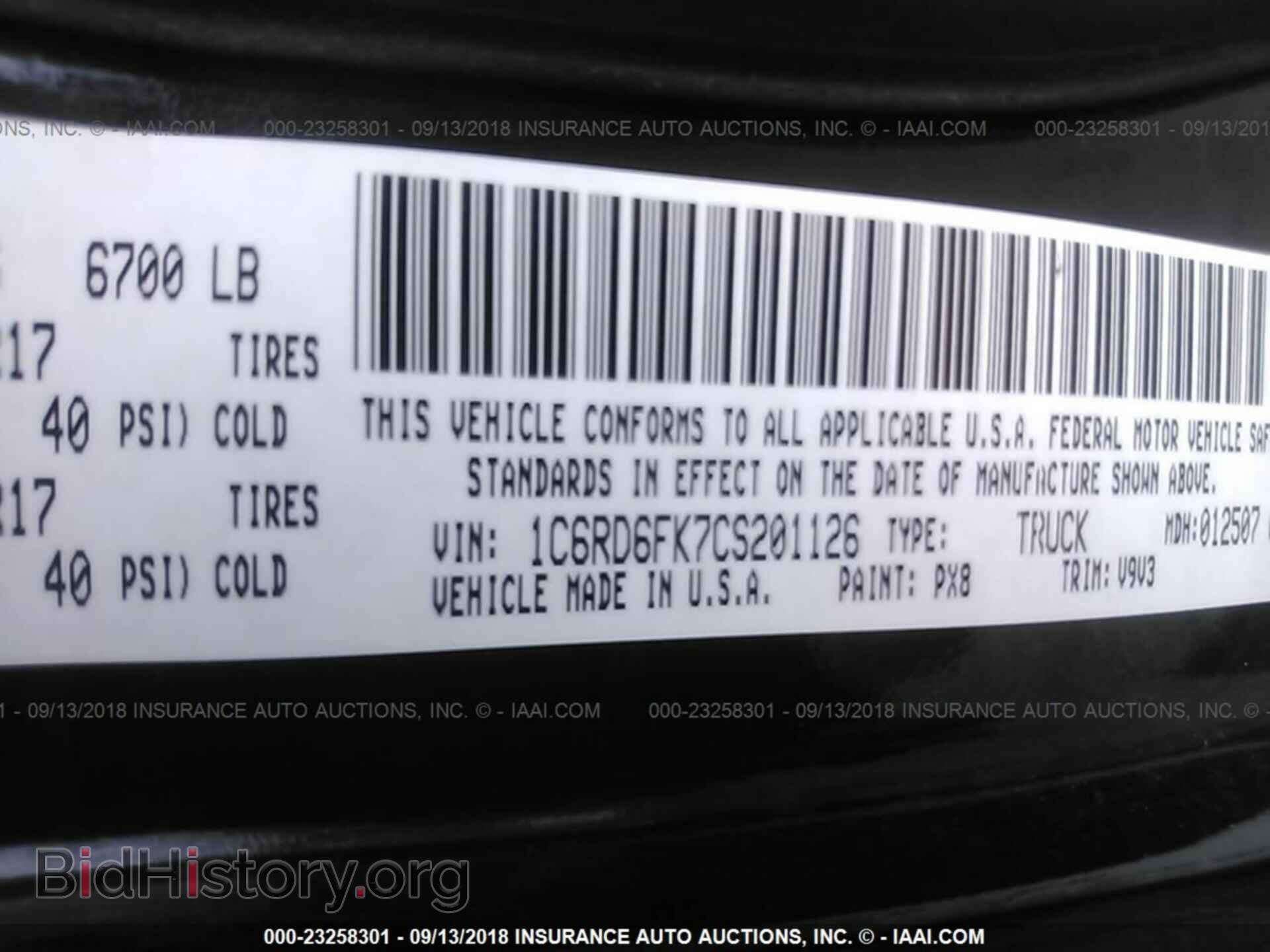 2012 Dodge Ram 1500 - VIN: 1C6RD6FK7CS201126 - Фото 9