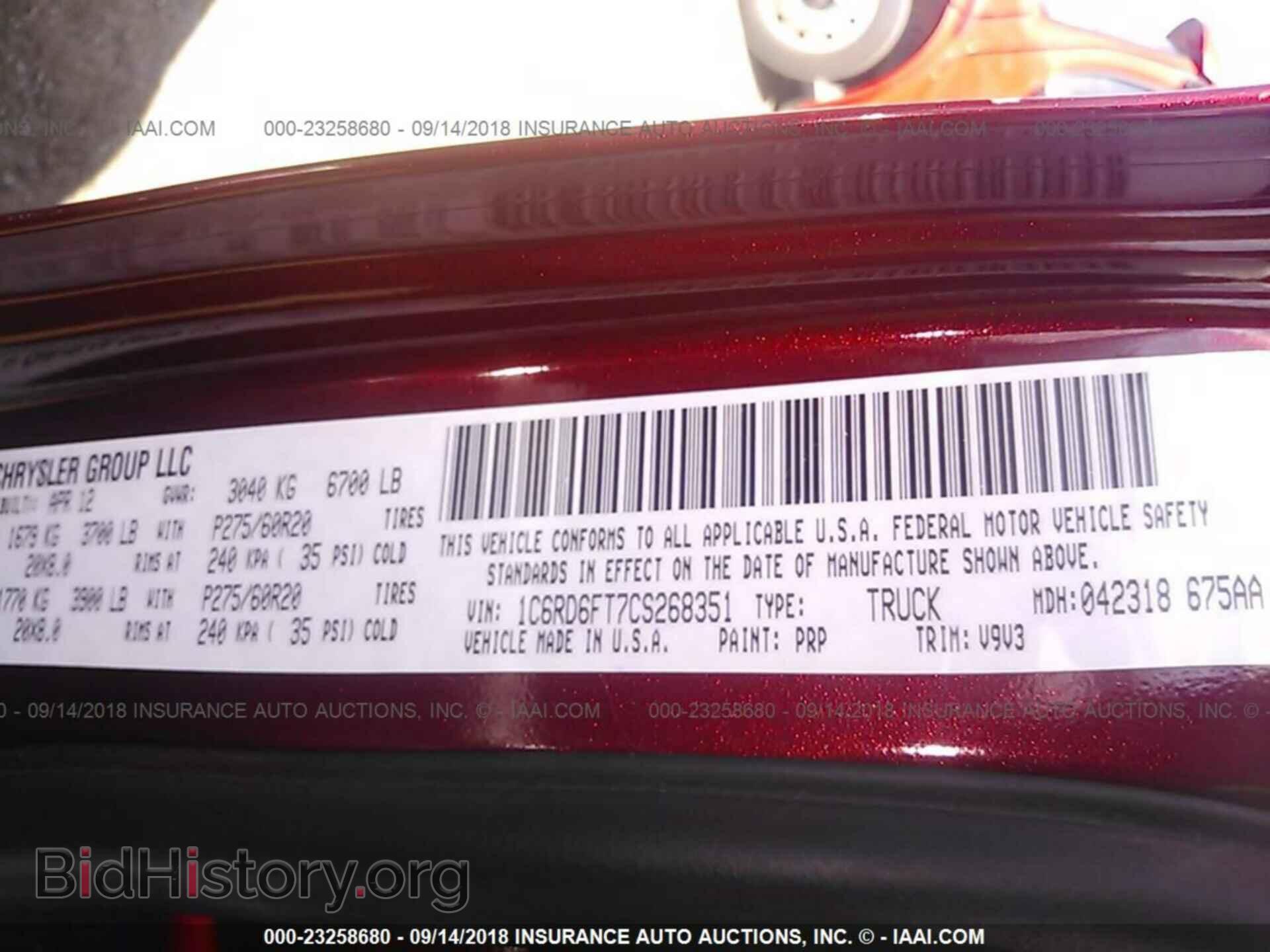 2012 Dodge Ram 1500 - VIN: 1C6RD6FT7CS268351 - Photo 9