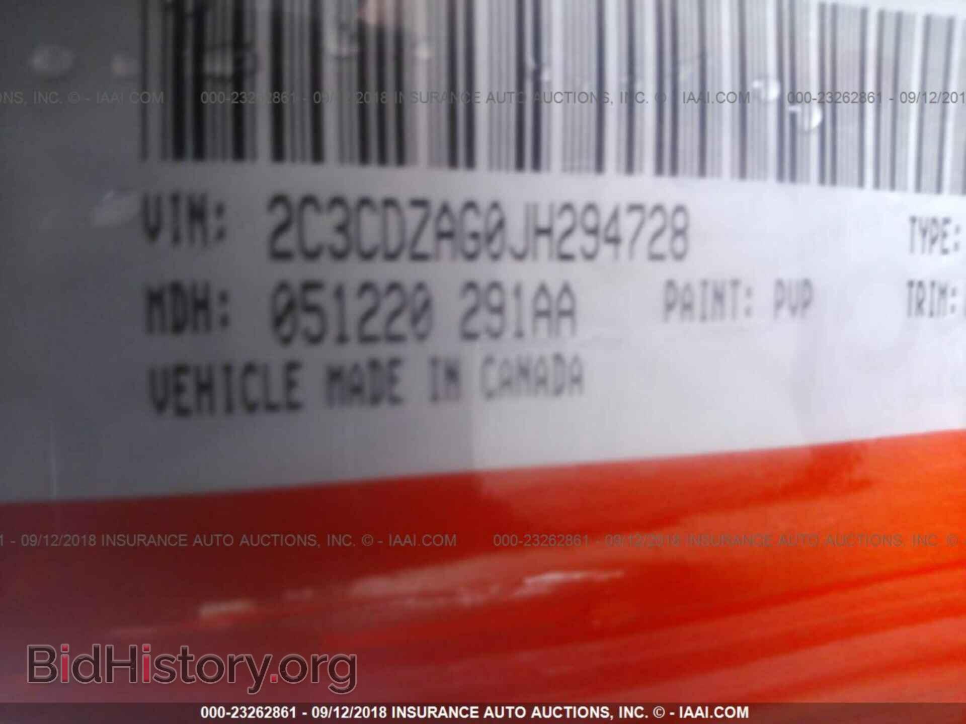2018 Dodge Challenger - VIN: 2C3CDZAG0JH294728 - Фото 9