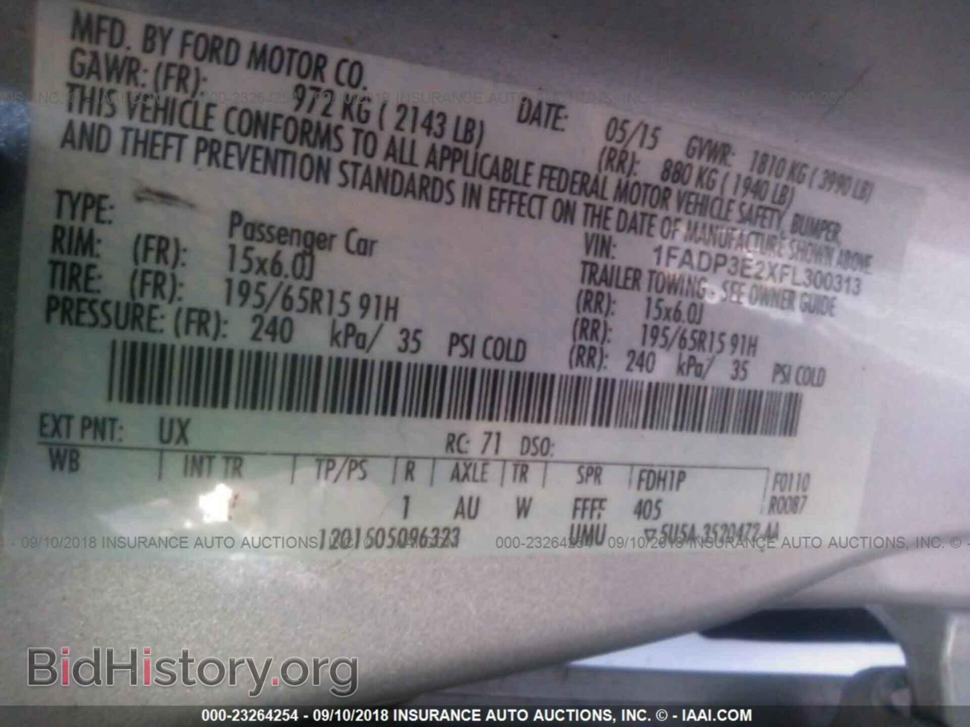 2015 FORD FOCUS - VIN: 1FADP3E2XFL300313 - Photo 9