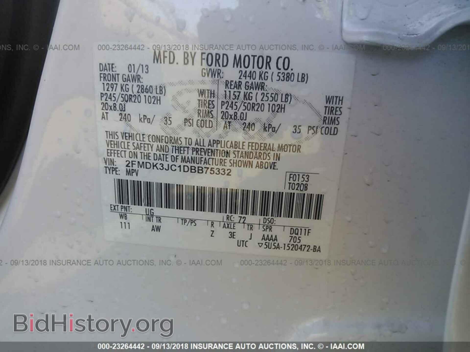 2013 Ford Edge - VIN: 2FMDK3JC1DBB75332 - Photo 9