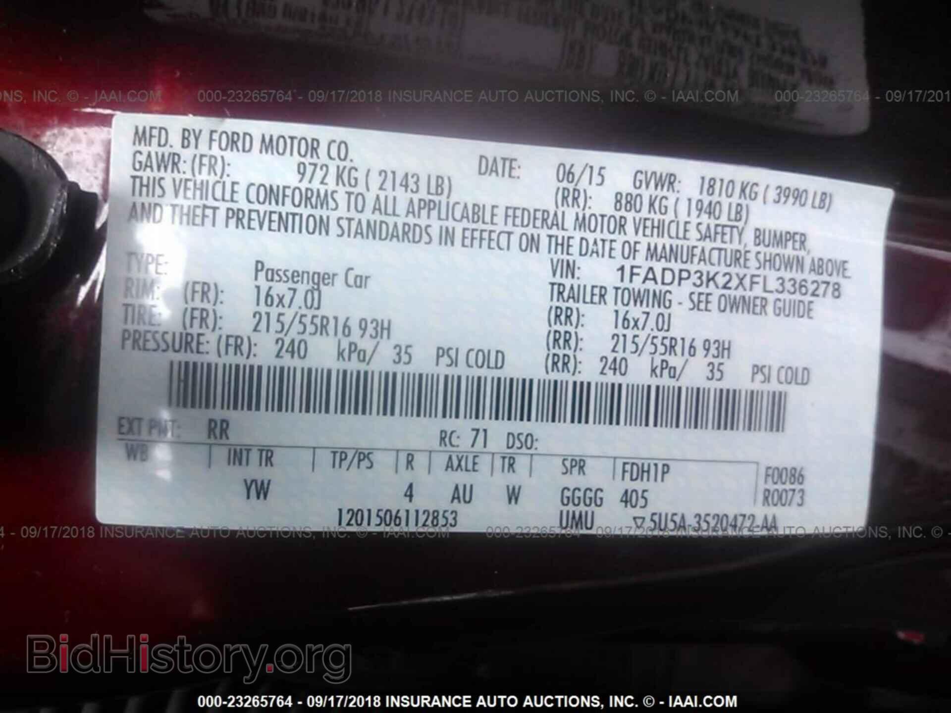 2015 Ford Focus - VIN: 1FADP3K2XFL336278 - Photo 9