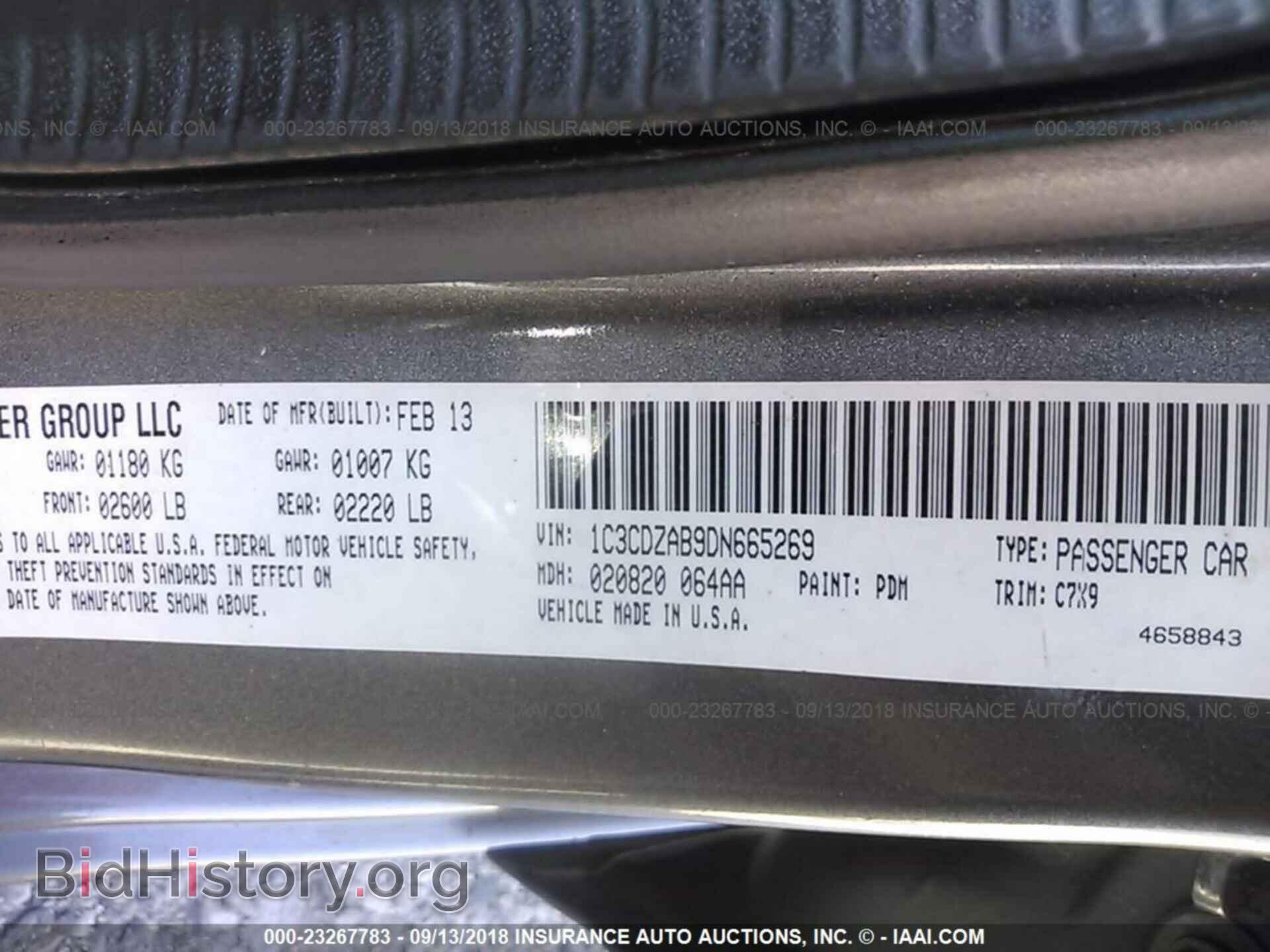 2013 Dodge Avenger - VIN: 1C3CDZAB9DN665269 - Photo 9