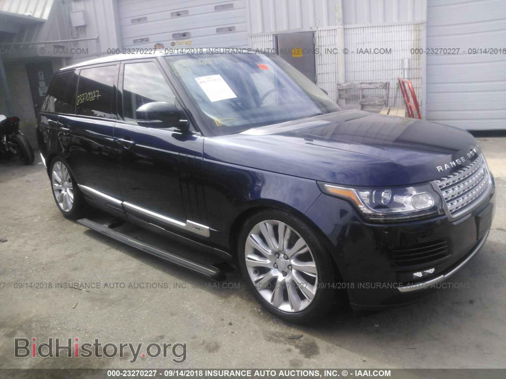 Фотография SALGS3EF2GA309828 - Land rover Range rover 2016