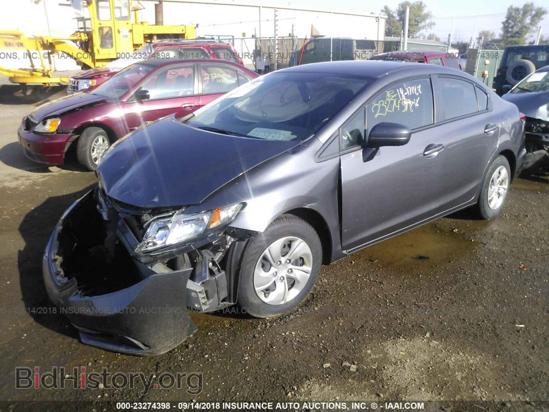 2014 Honda Civic - VIN: 2HGFB2F50EH540682 - Фото 2