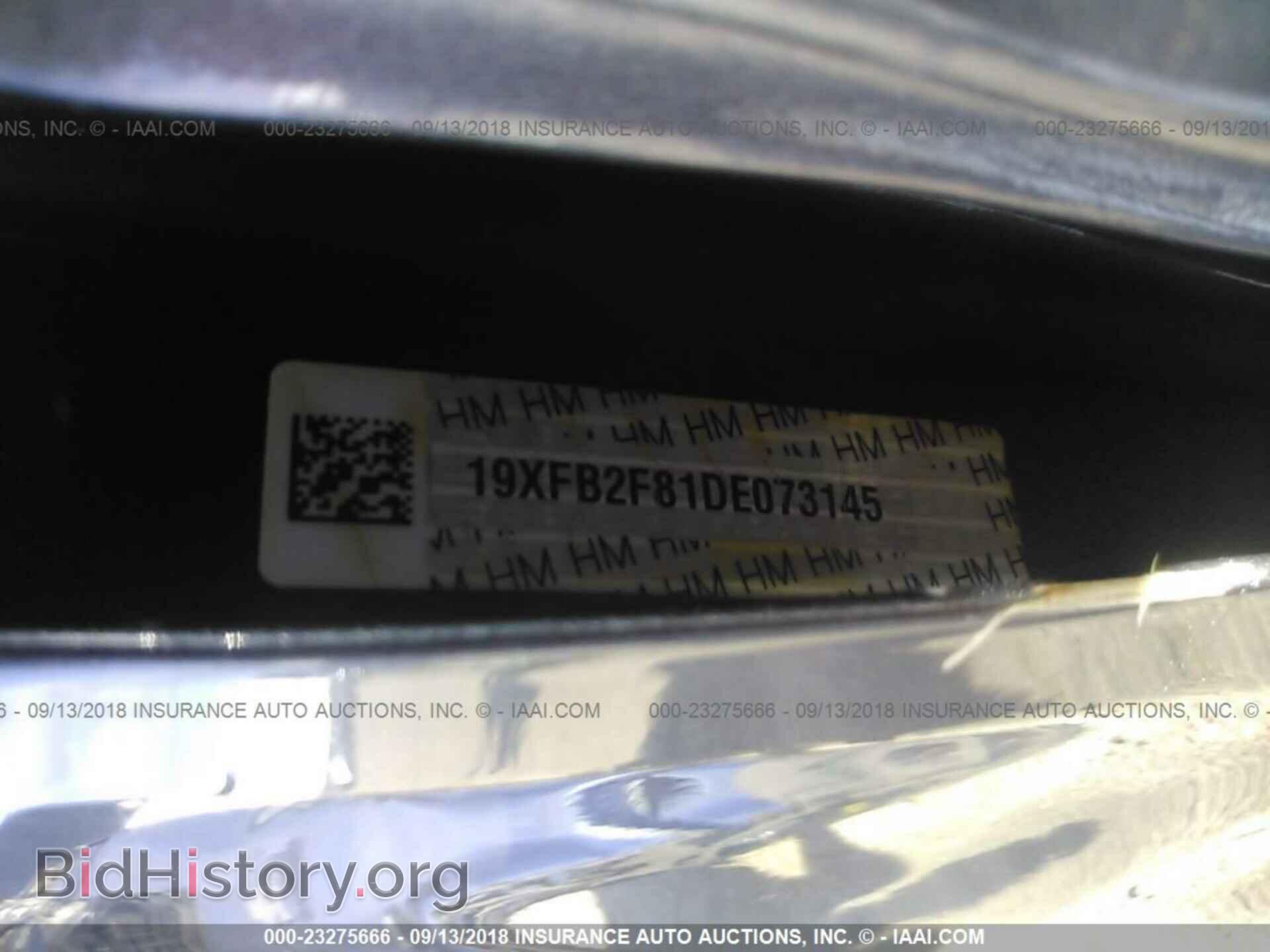 2013 Honda Civic - VIN: 19XFB2F81DE073145 - Фото 9